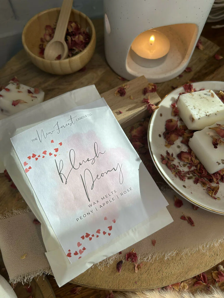 Blush Peony Botanical Wax Melts, Valentines Day Wax Melts - Image 8