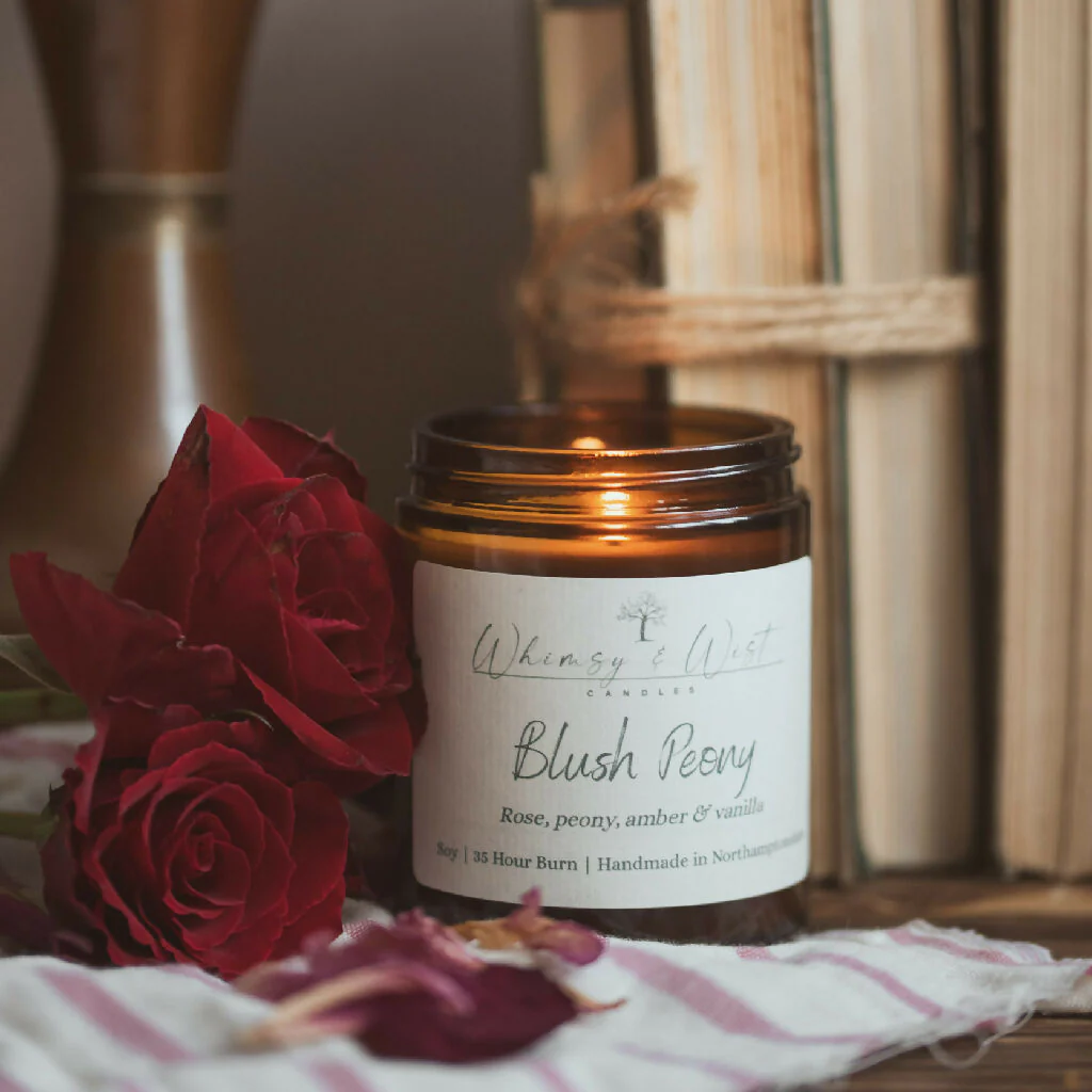 Blush Peony Soy Candle - Image 2