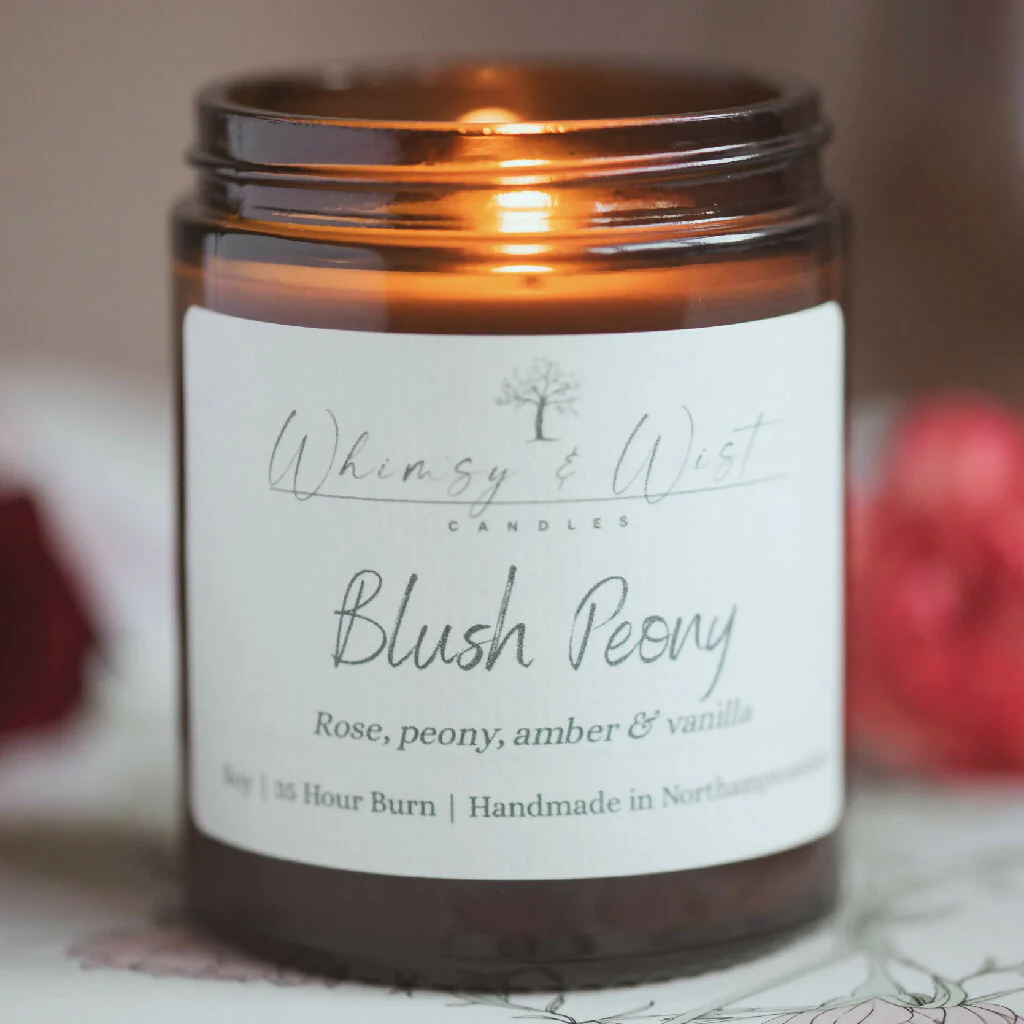 Blush Peony Soy Candle - Image 4