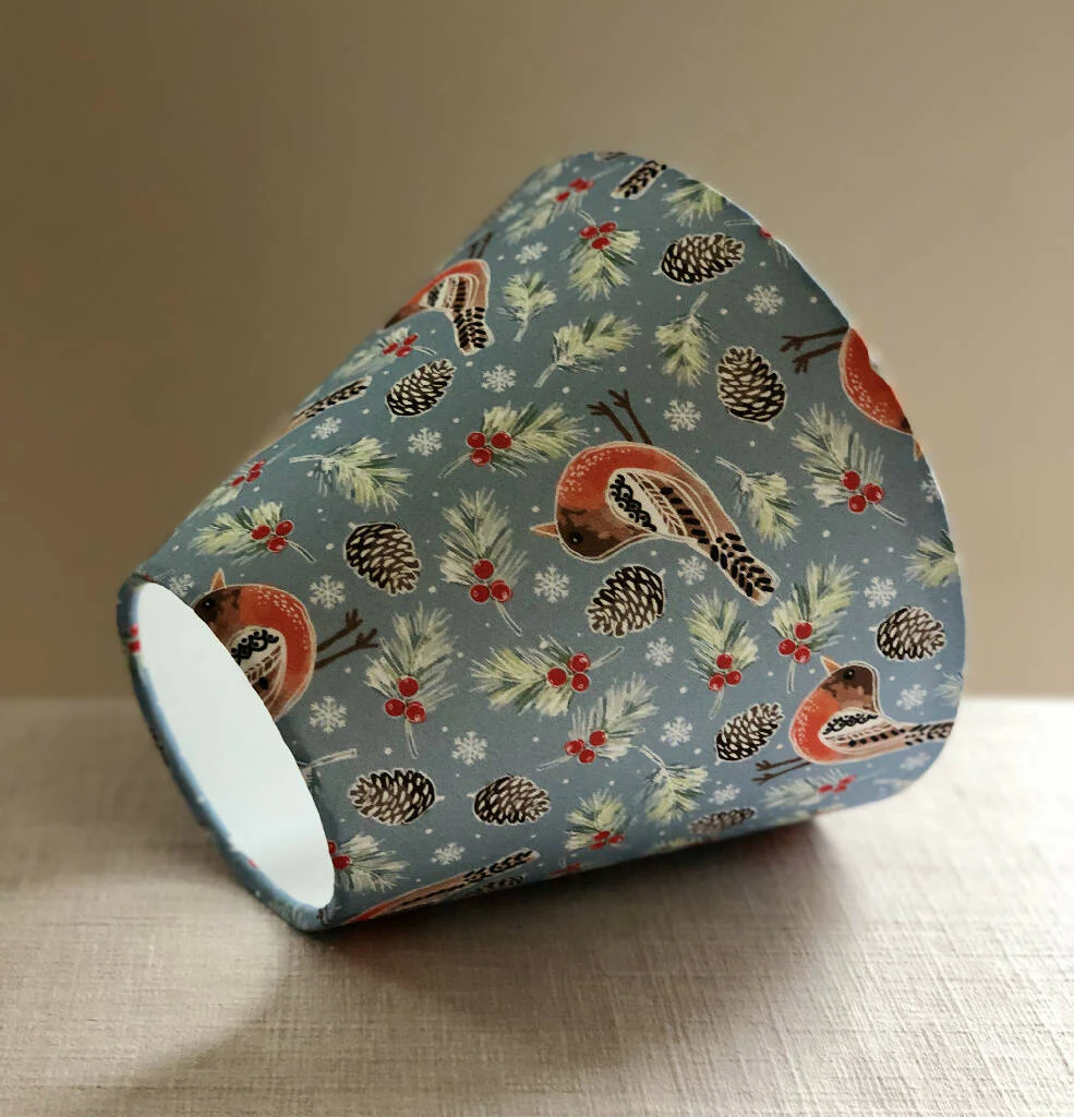 'Christmas Robins' Empire Lampshade - Image 2