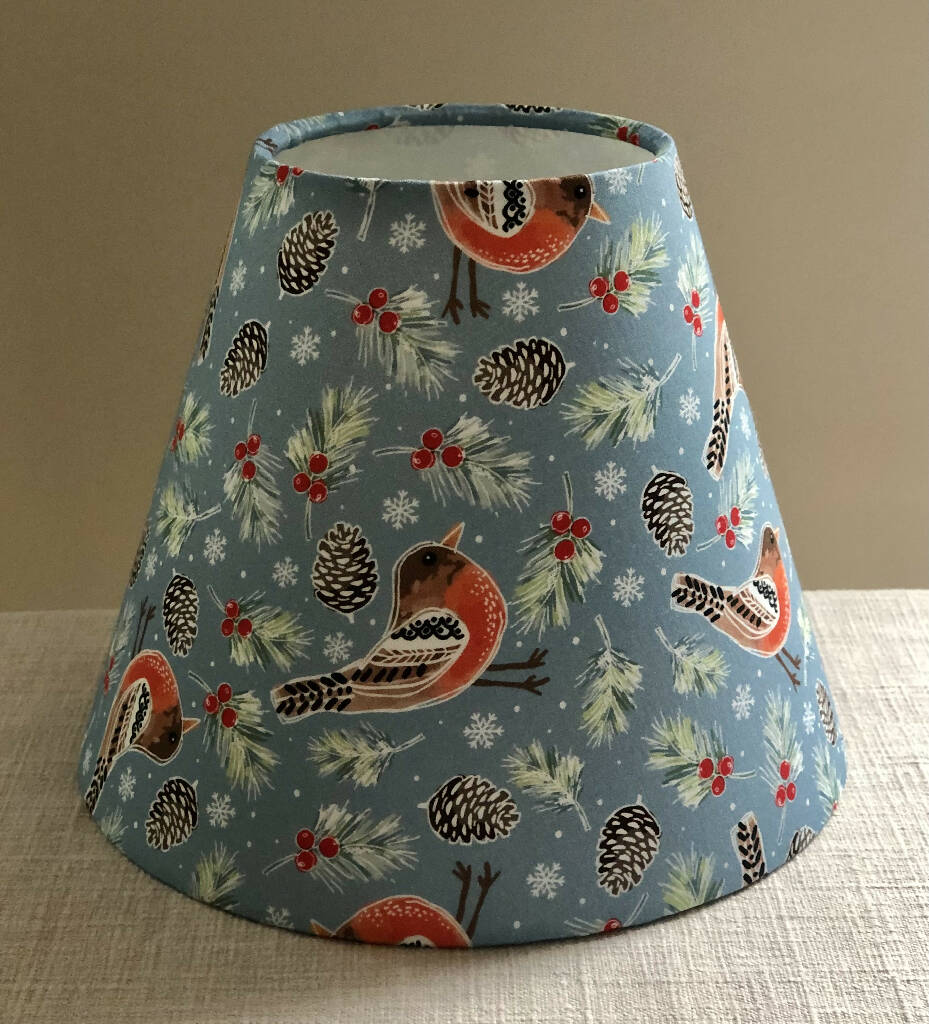 'Christmas Robins' Empire Lampshade - Image 3