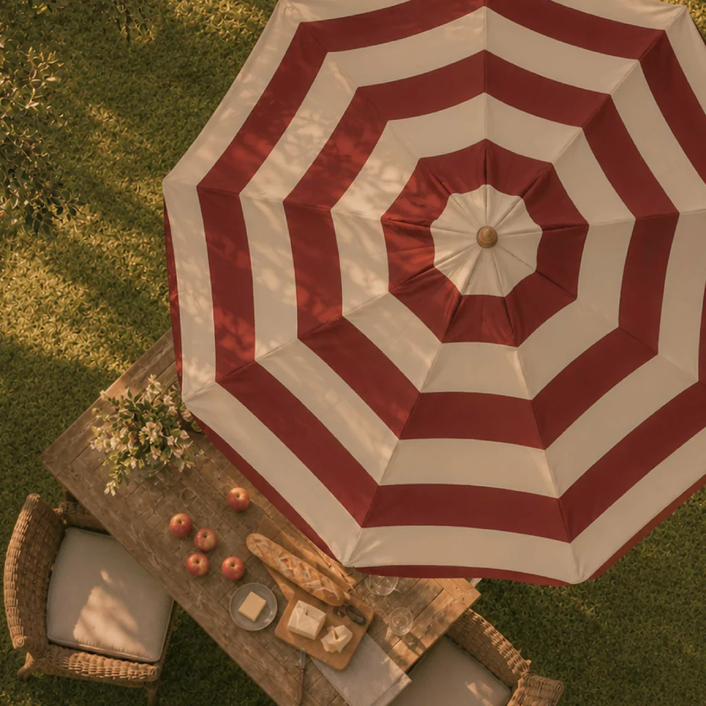 Bounder Stripe Parasol - Riviera Sail (2.4m) - Image 11