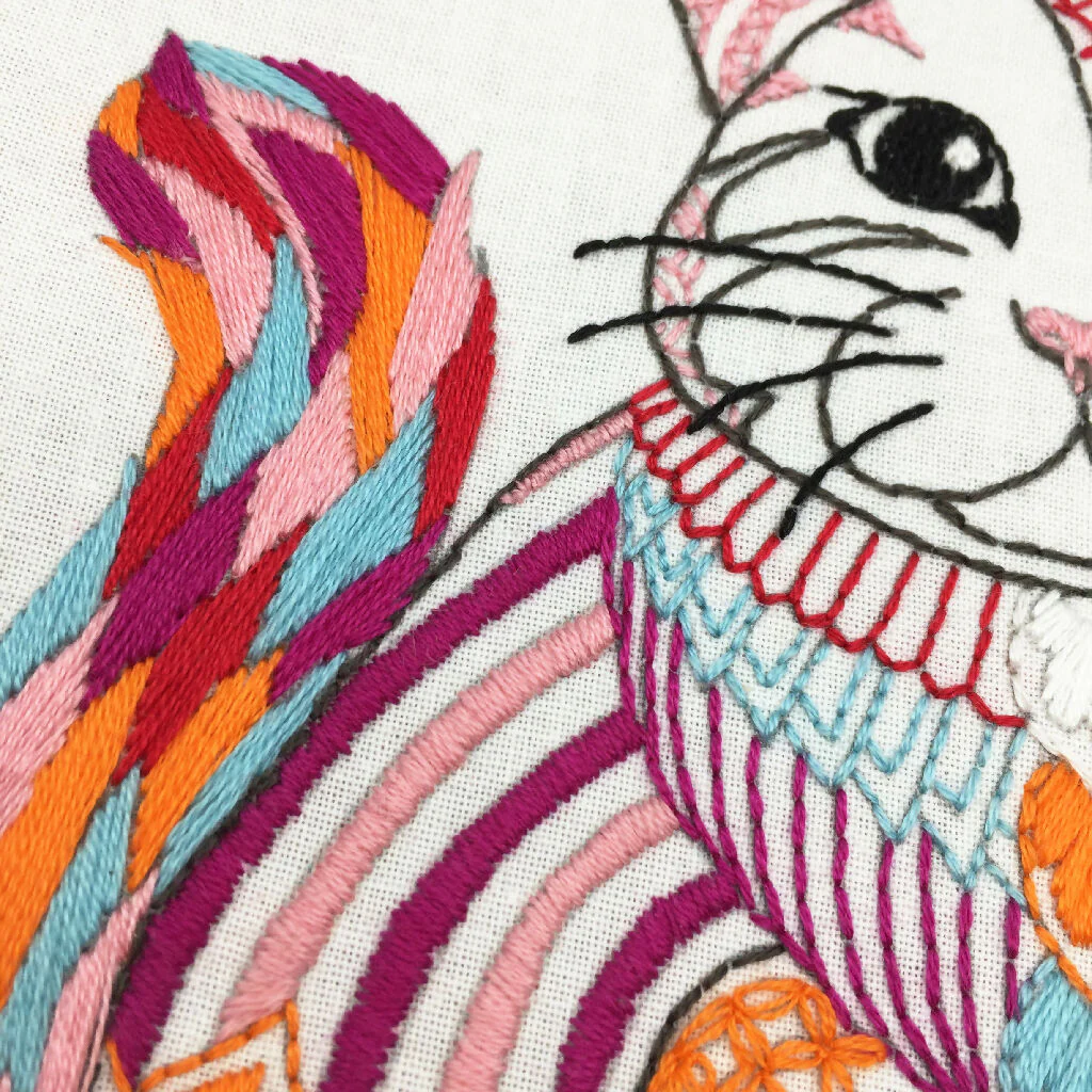 Cat Embroidery Kit - Image 4