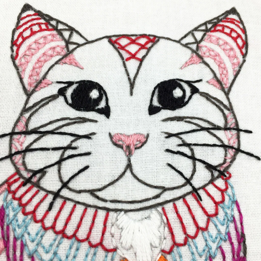Cat Embroidery Kit - Image 5