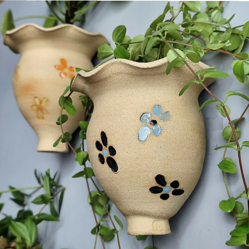 Ceramic Wall Mounted Plant Pot Handmade Hanging Planter - Image 2