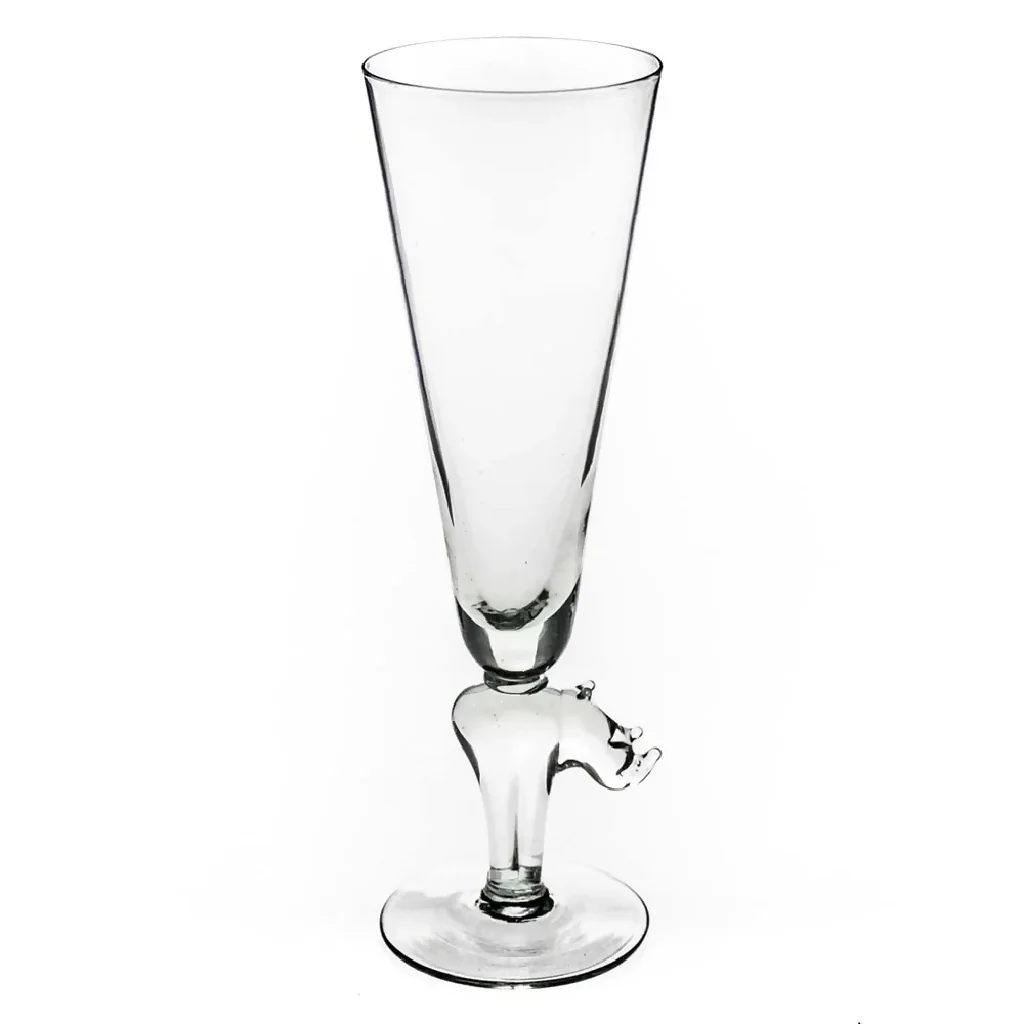 Champagne Flutes with Animal Stem Set of 4 - Image 3