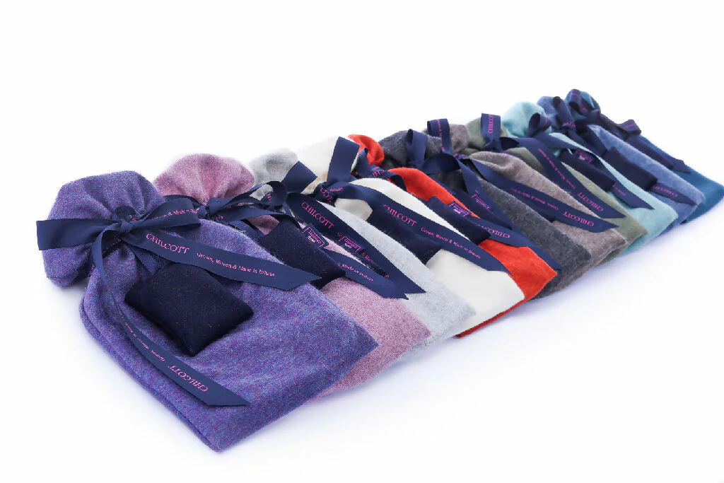 Chilcott Alpaca Hot Water Bottle - Atlantic Blue - Image 2