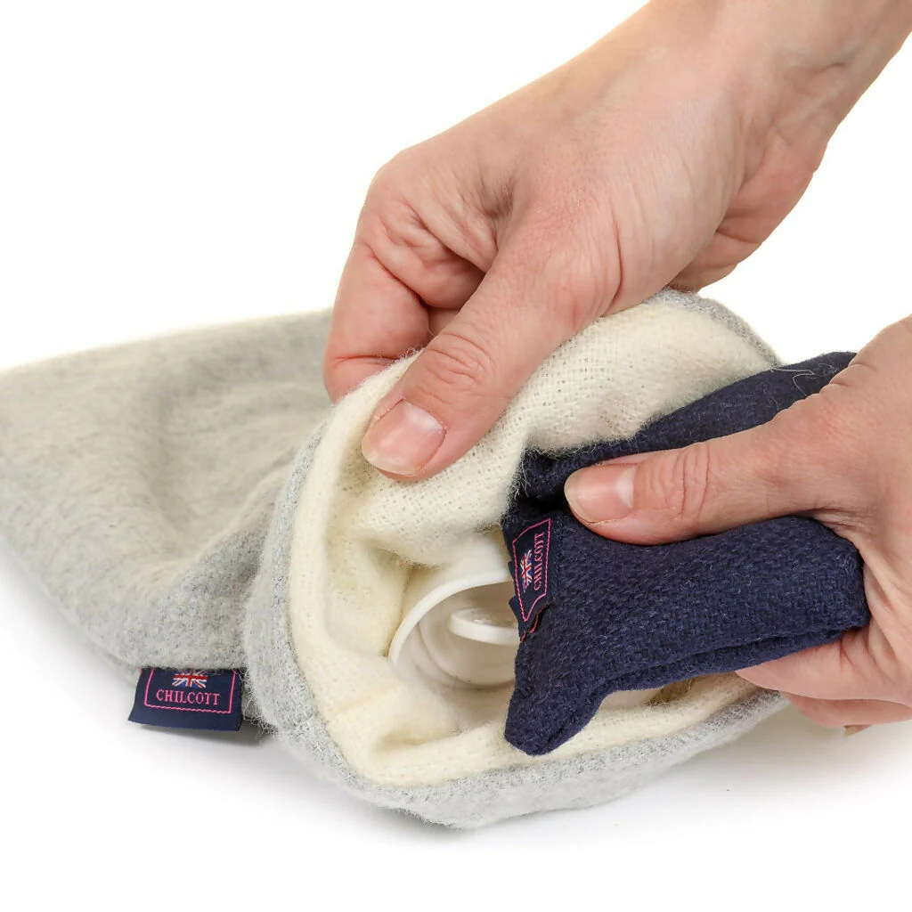 Chilcott Alpaca Hot Water Bottle - Light Grey - Image 3