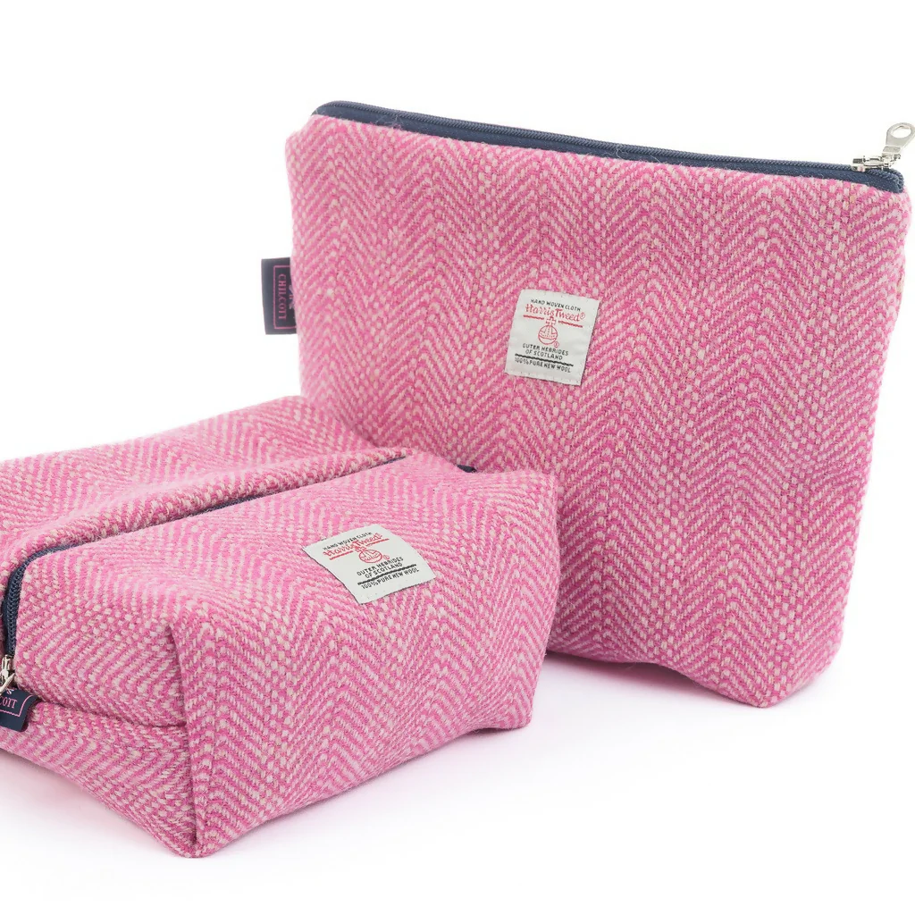Chilcott Harris Tweed® Kit Bag - Pink - Image 2