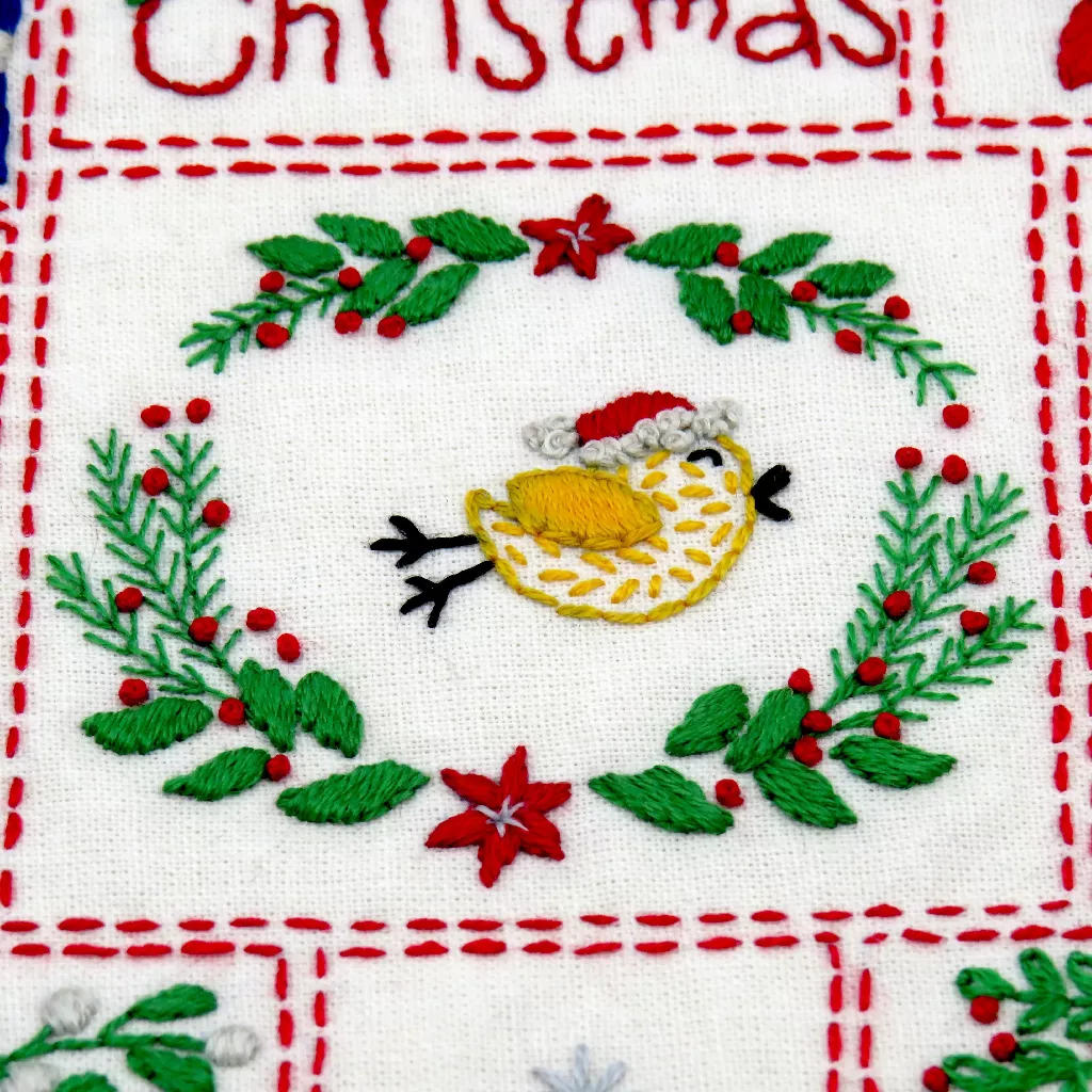 Christmas Embroidered Advent Calendar Hand Embroidery Kit - Image 10