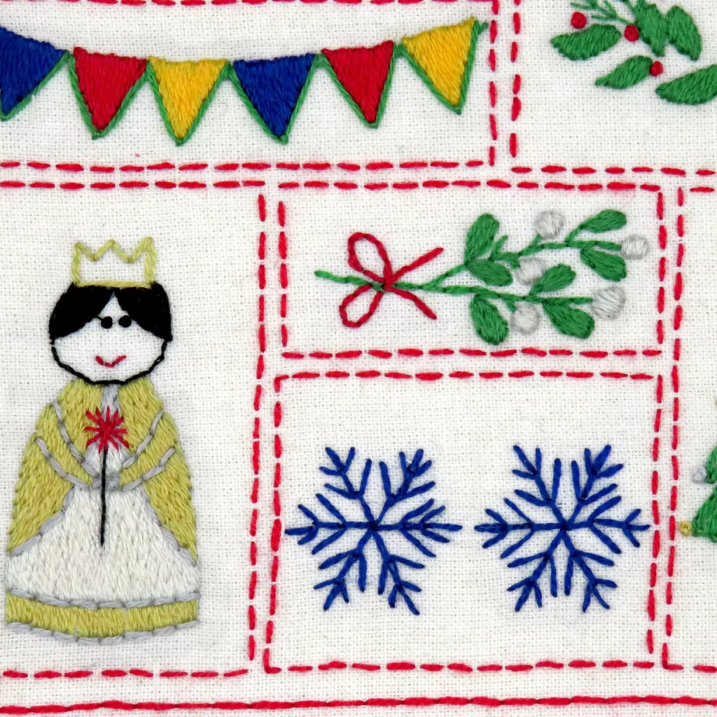 Christmas Embroidered Advent Calendar Hand Embroidery Kit - Image 5