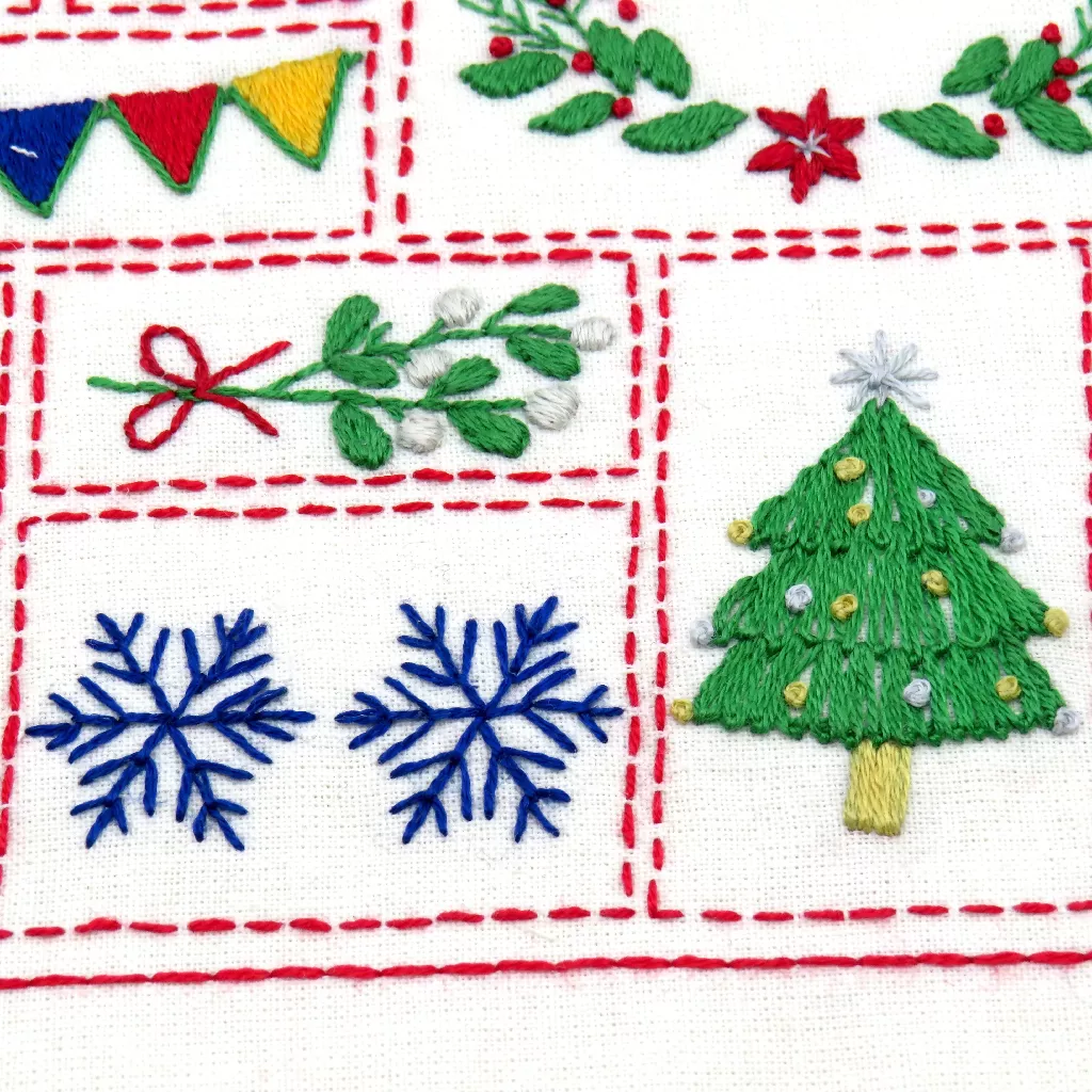 Christmas Embroidered Advent Calendar Hand Embroidery Kit - Image 6