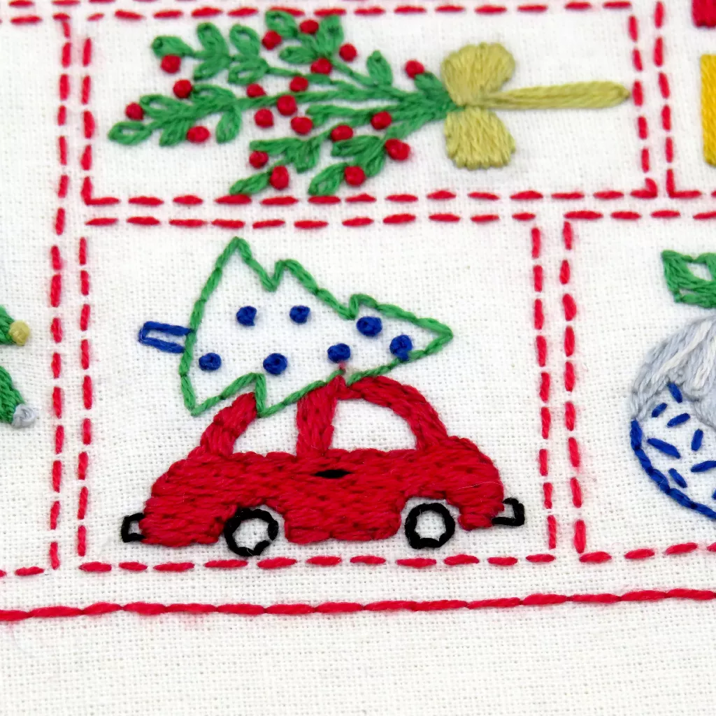 Christmas Embroidered Advent Calendar Hand Embroidery Kit - Image 7
