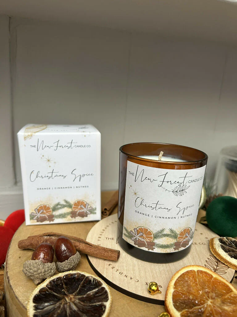 Christmas Spice Luxury Christmas Soy Wax Candle - Image 8
