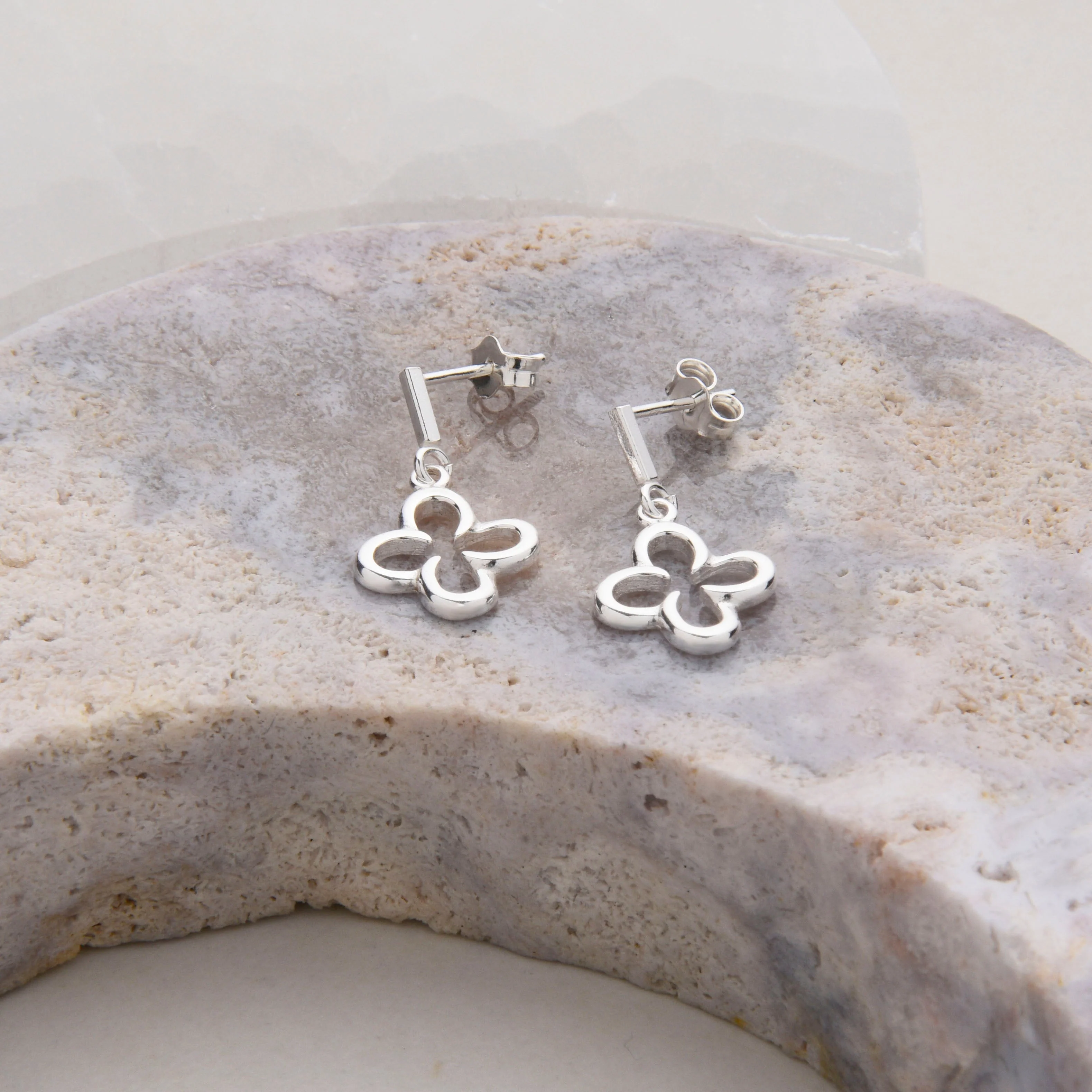 Clover Drop Earrings - Image 2
