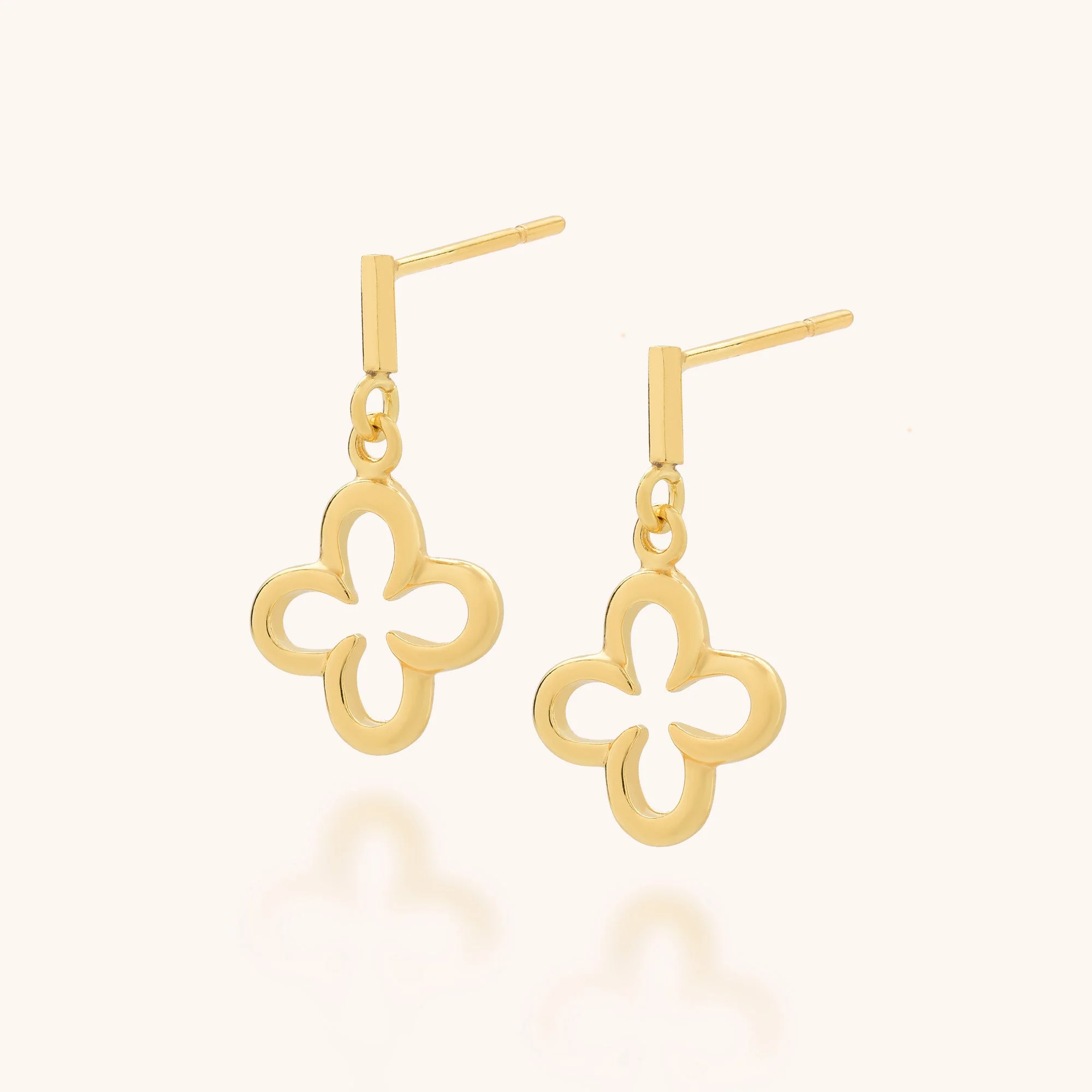 Clover Drop Earrings - Image 3