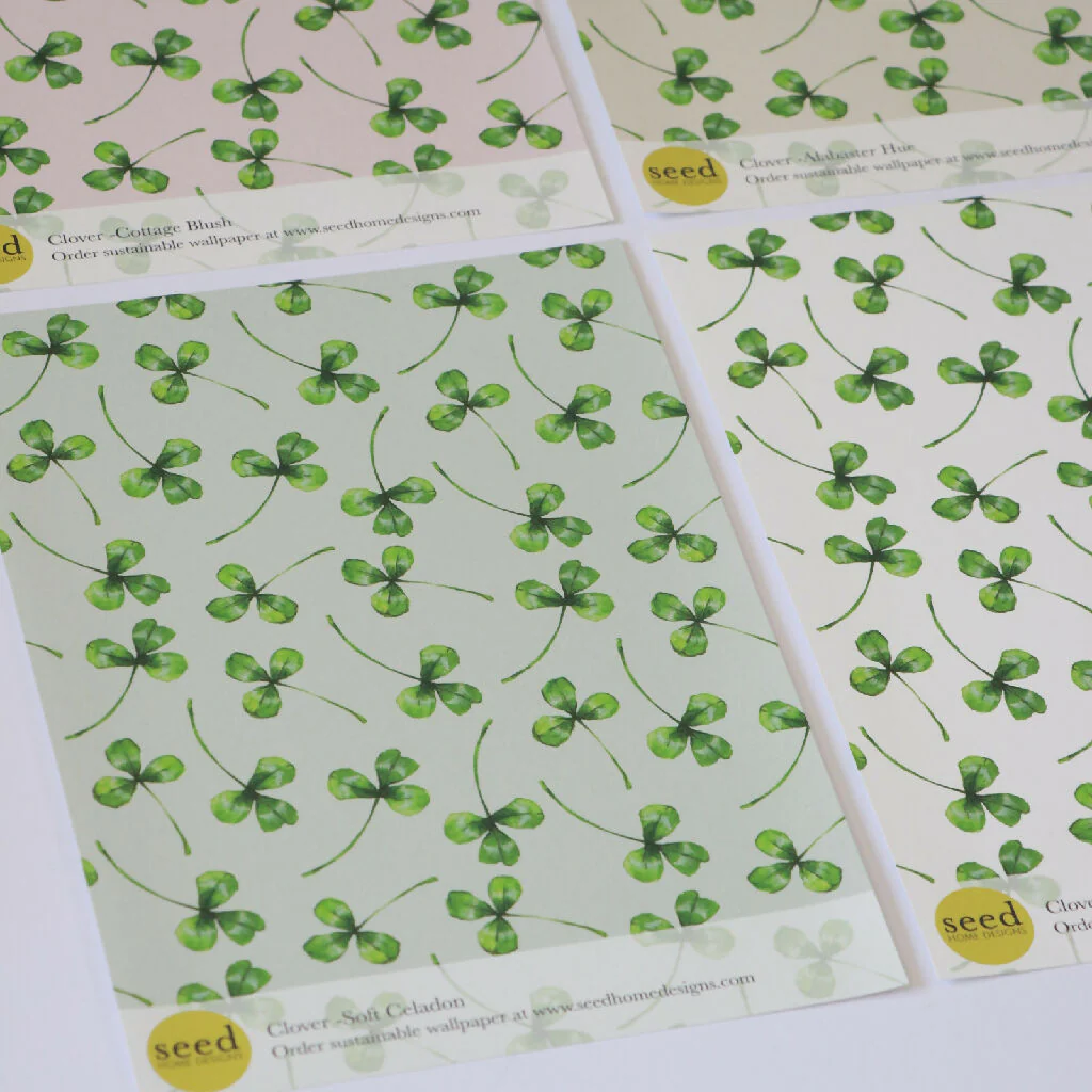 Clover Sustainable Wallpaper: Six Colours - Image 8