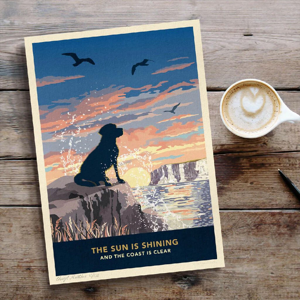 LABRADOR 'COASTAL SUNRISE’ LIMITED EDITION ART PRINT - Image 7