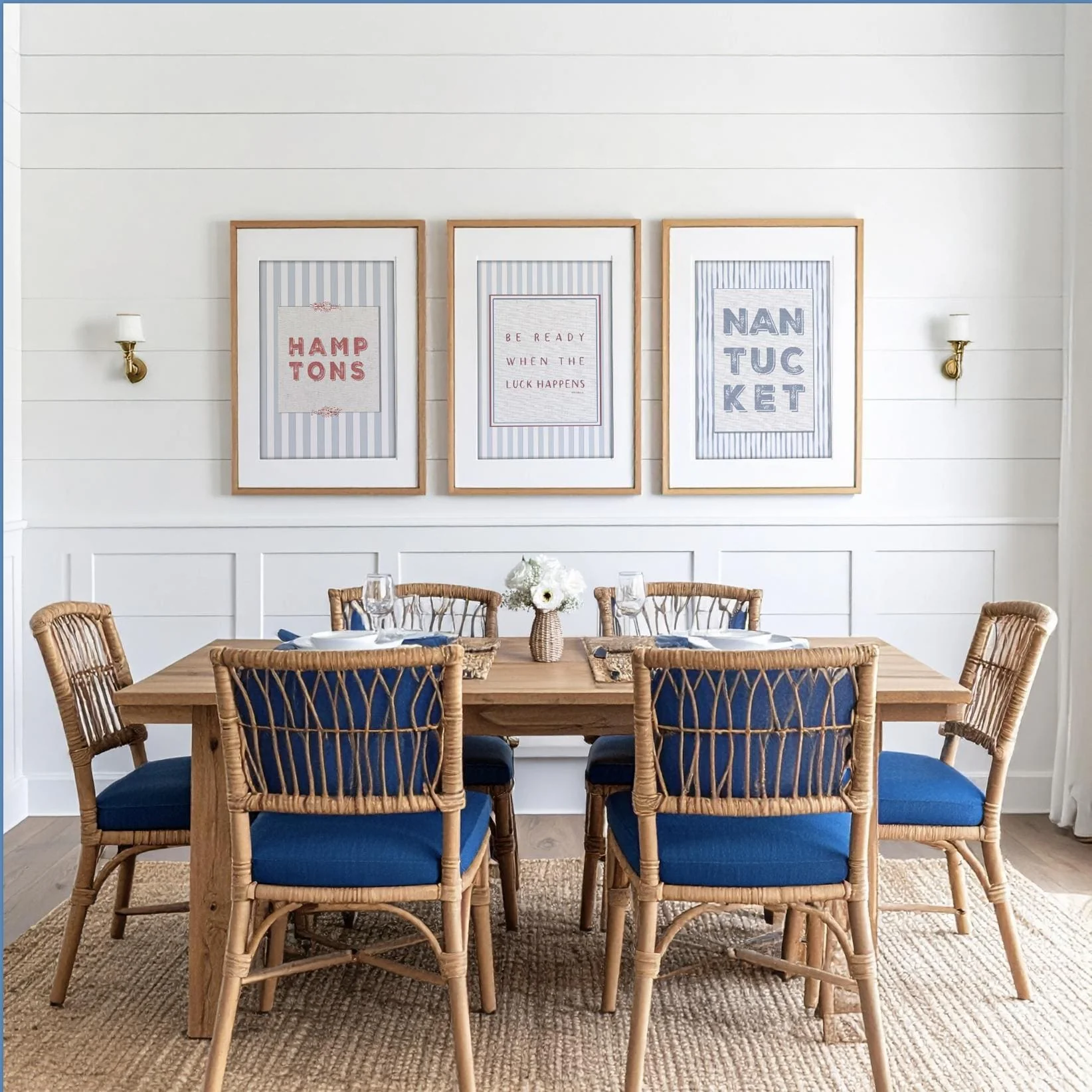 Coastal Wall Art Set of 3 Prints Whimsical Beach House Artwork - Image 8