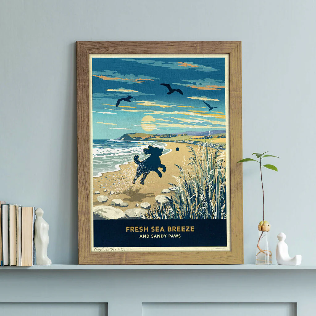 COCKAPOO 'BEACH FUN’ LIMITED EDITION ART PRINT - Image 5