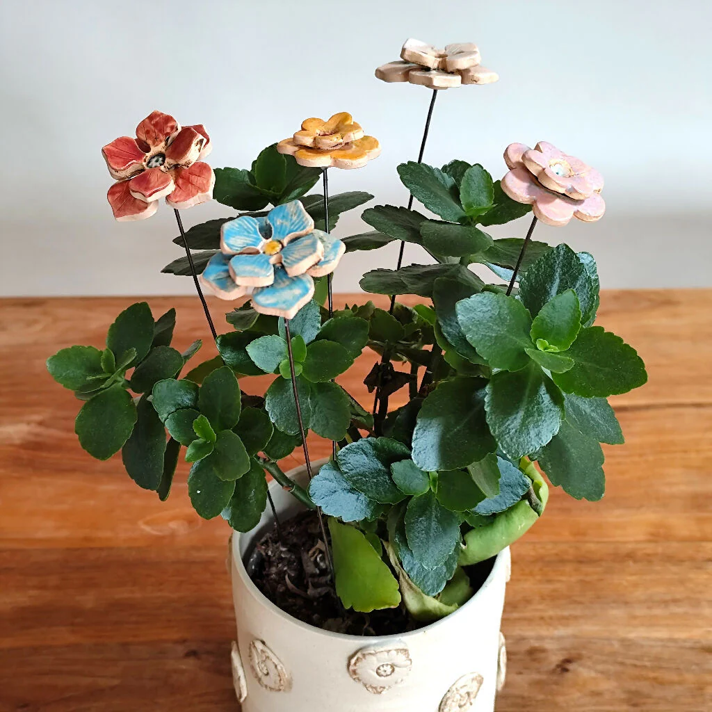 Colourful Ceramic Flower Stems - Handmade Bouquet - Image 9