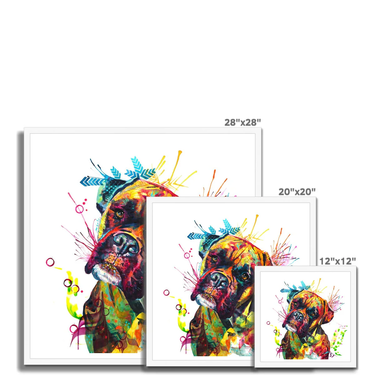 Cooper the Boxer Framed Print - Image 11