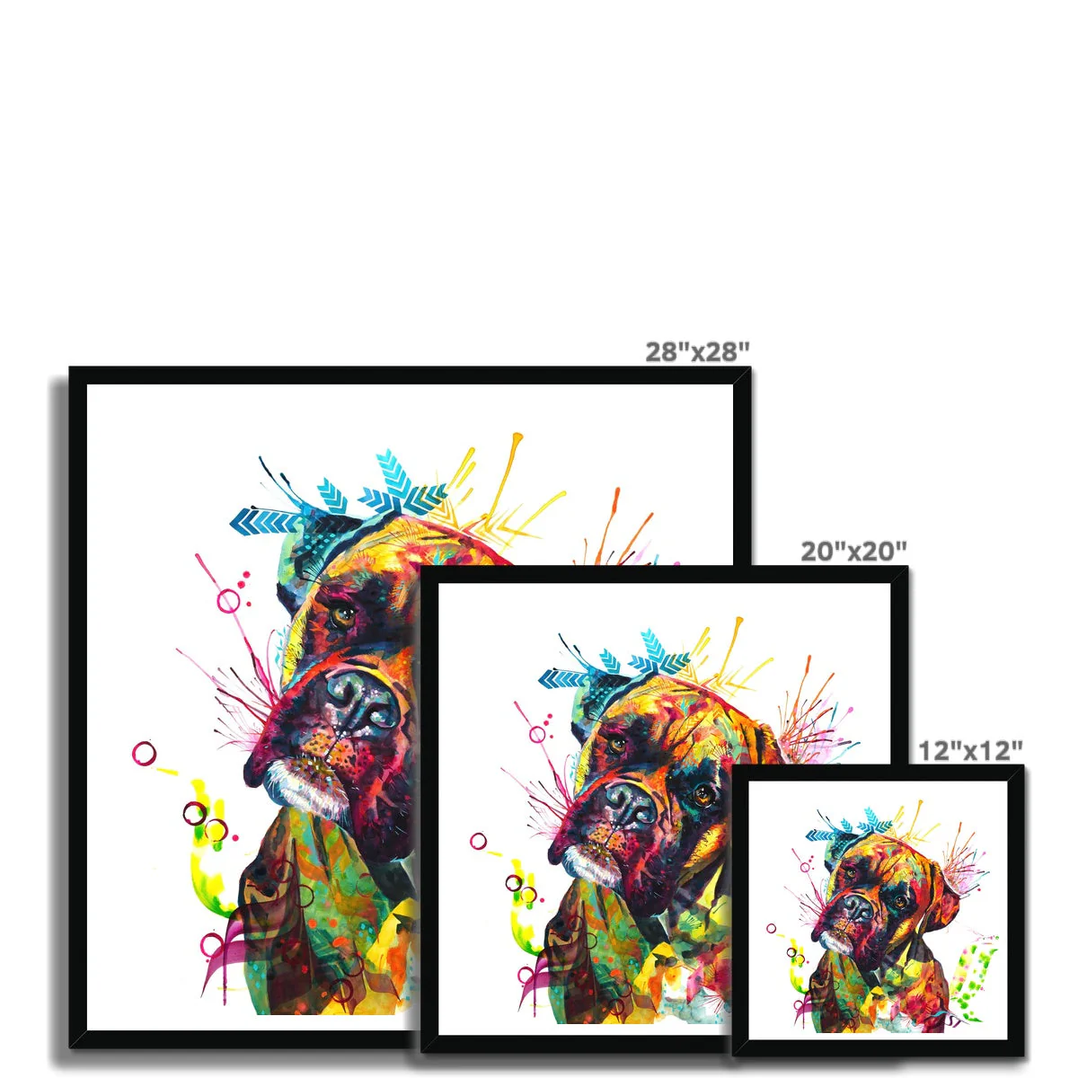 Cooper the Boxer Framed Print - Image 12