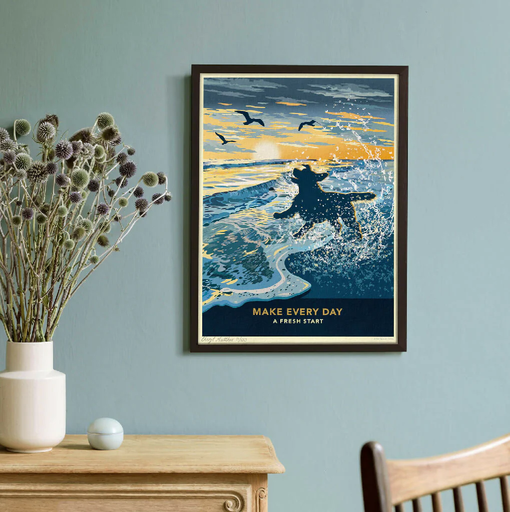 LABRADOR RETRIEVER ‘FRESH START’ LIMITED EDITION ART PRINT - Image 3