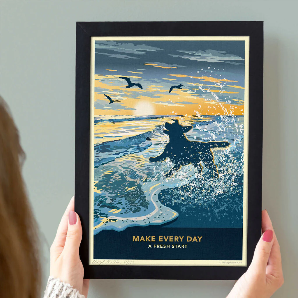 LABRADOR RETRIEVER ‘FRESH START’ LIMITED EDITION ART PRINT - Image 4