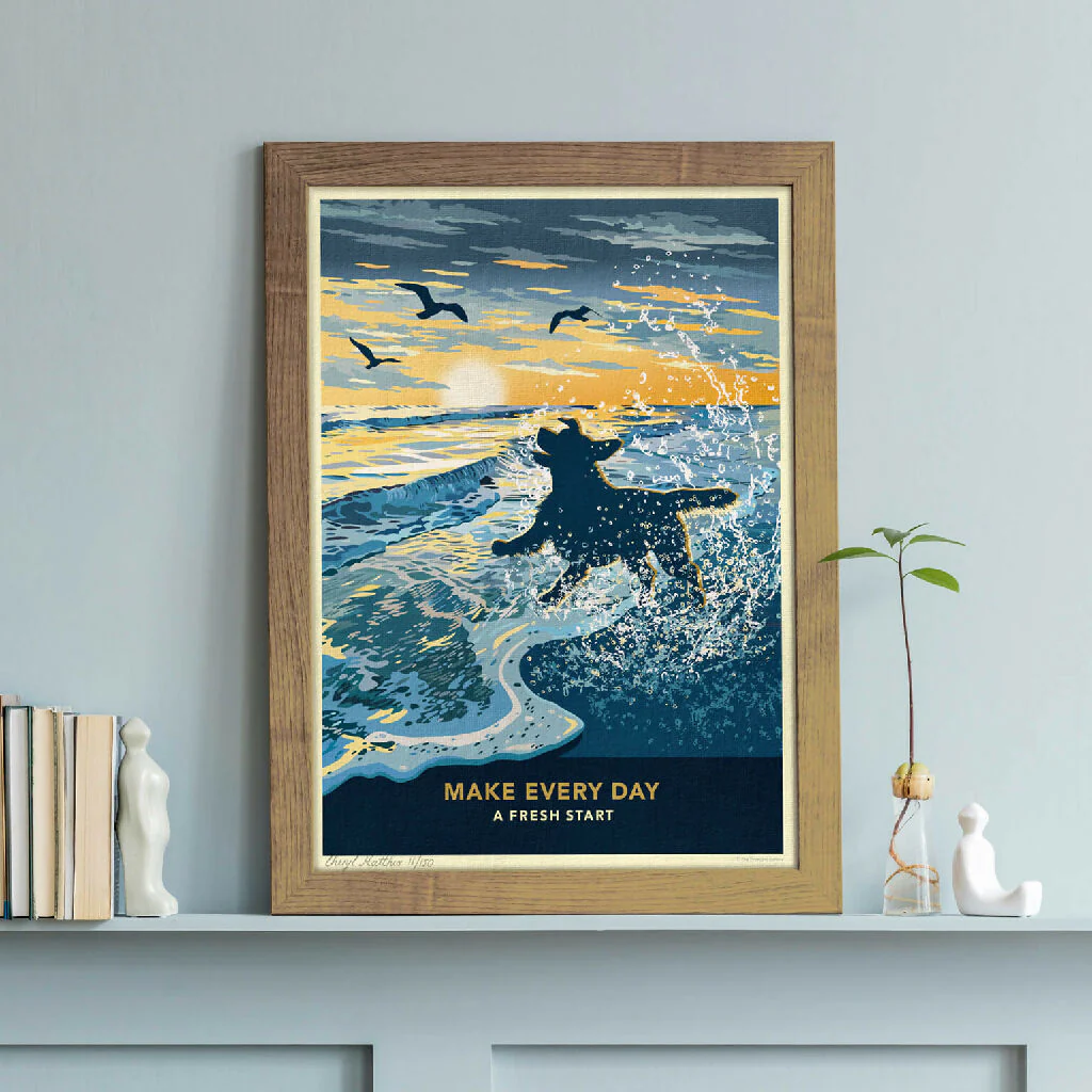 LABRADOR RETRIEVER ‘FRESH START’ LIMITED EDITION ART PRINT - Image 5