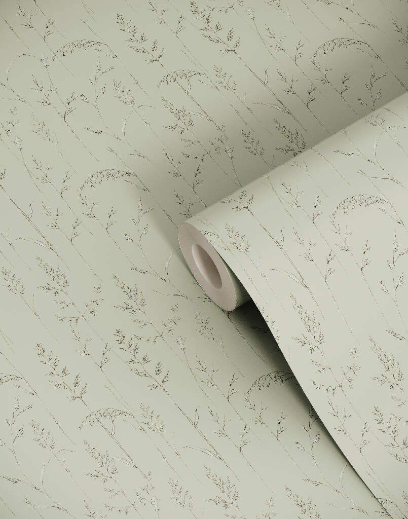 Cornish Meadow Sustainable Wallpaper: Four Colours