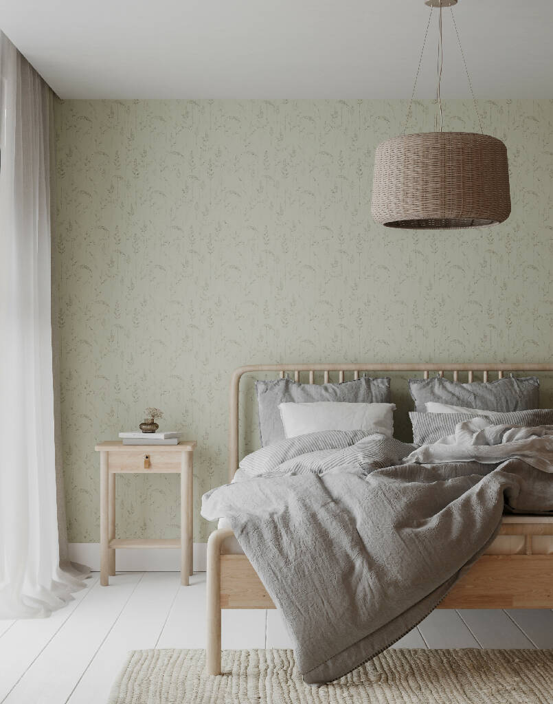 Cornish Meadow Sustainable Wallpaper: Four Colours - Image 2