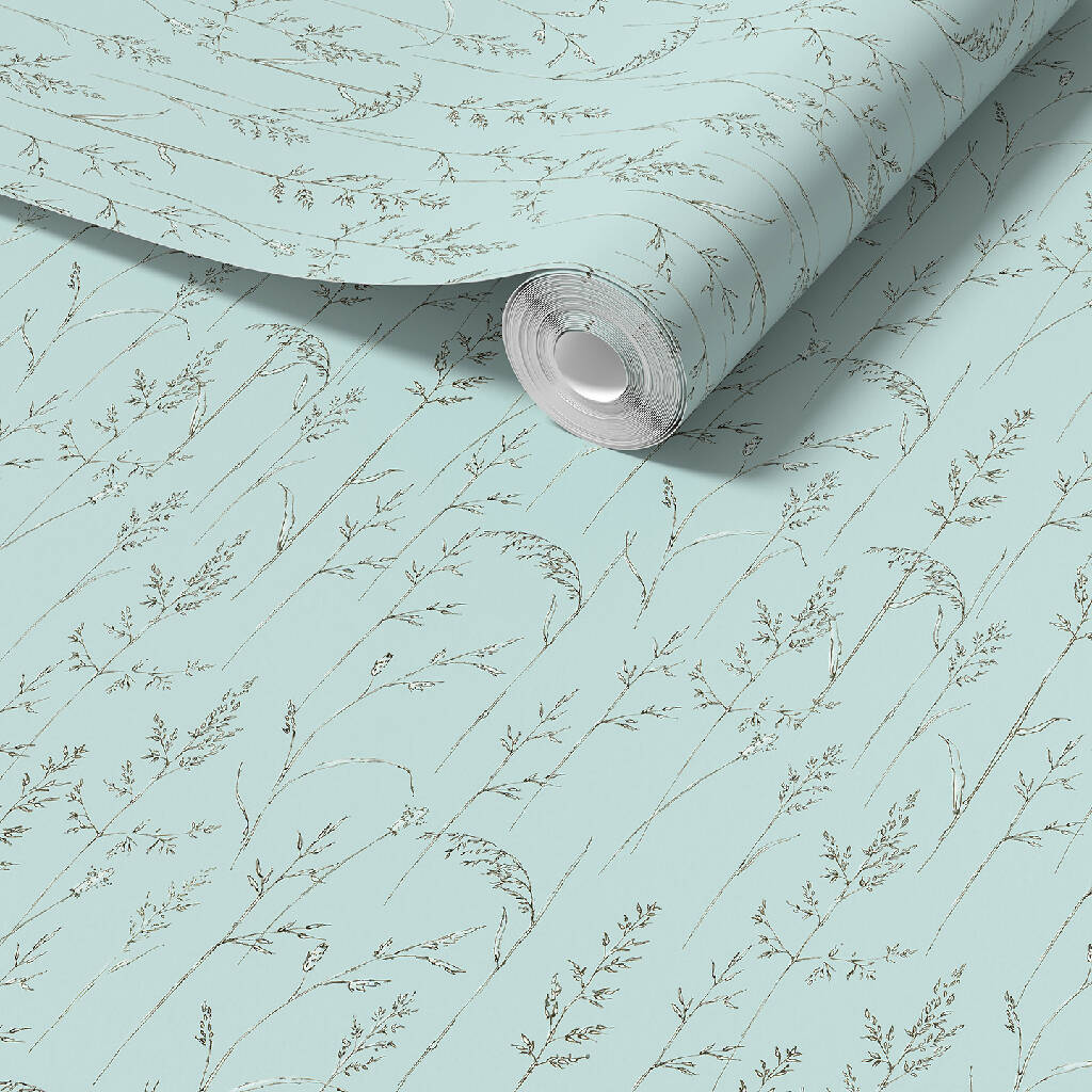 Cornish Meadow Sustainable Wallpaper: Four Colours - Image 4