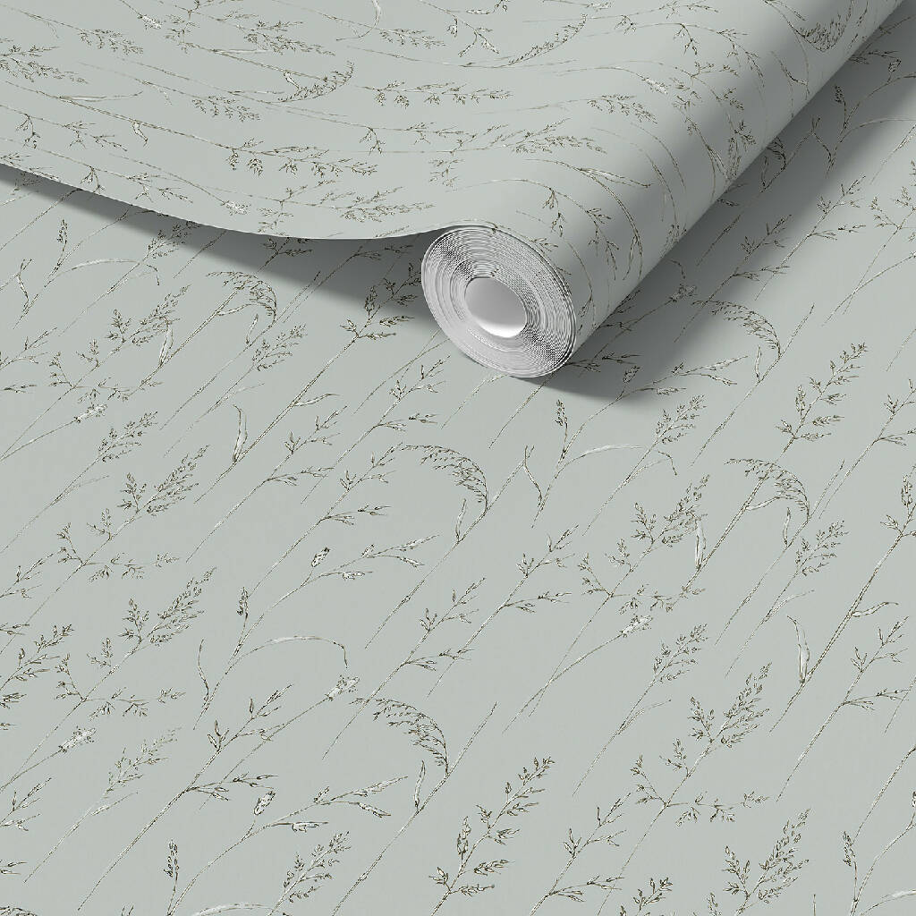 Cornish Meadow Sustainable Wallpaper: Four Colours - Image 5