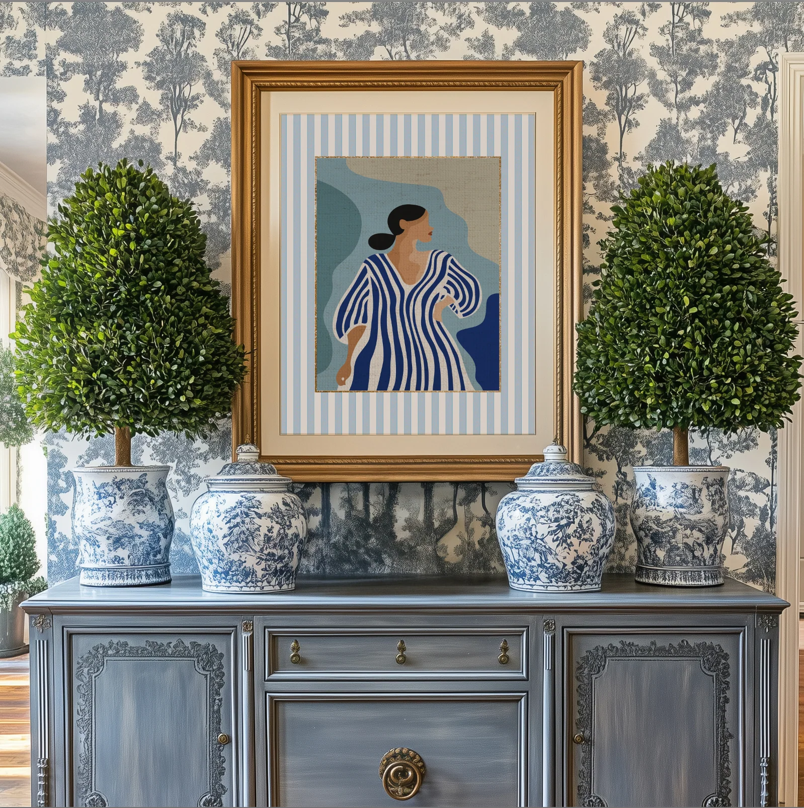 Cote d' Azur Print Coastal Illustration Beach Club Riviera Artwork - Image 3