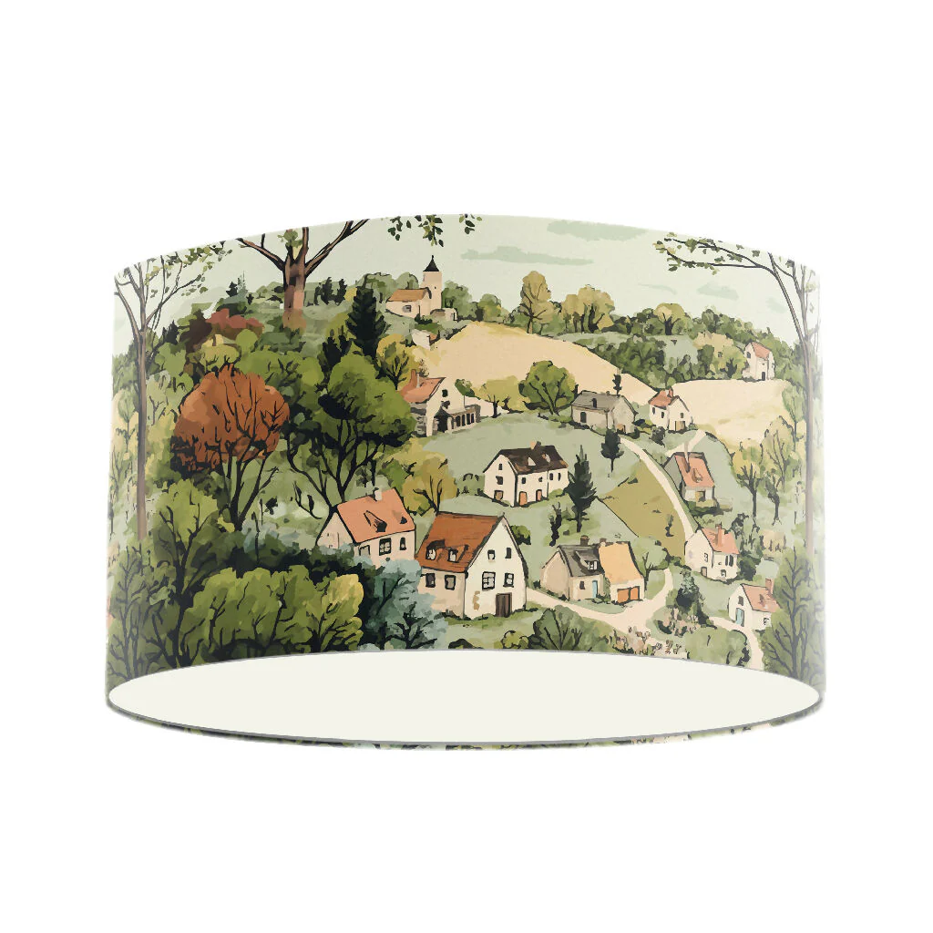 'Cotswolds' Countryside Illustrative Lampshade - Image 5