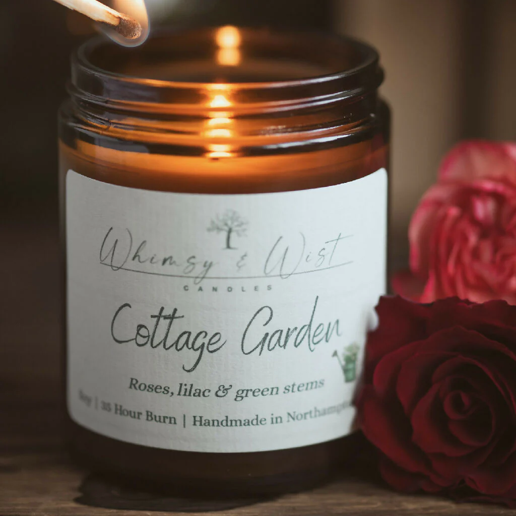 Cottage Garden Scented Soy Candle - Image 2