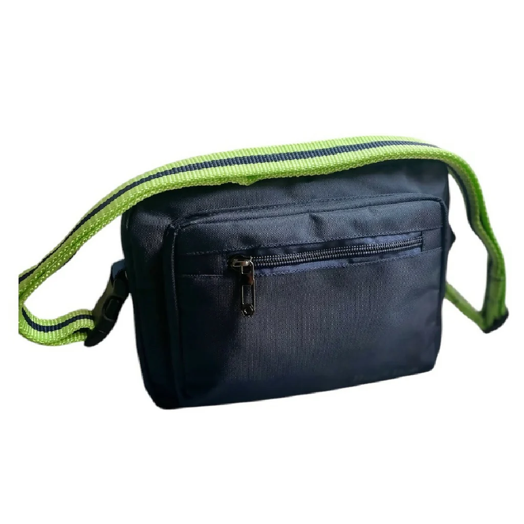 Crossbody Dog Walking Bag in Navy with 3 strap options - Image 5