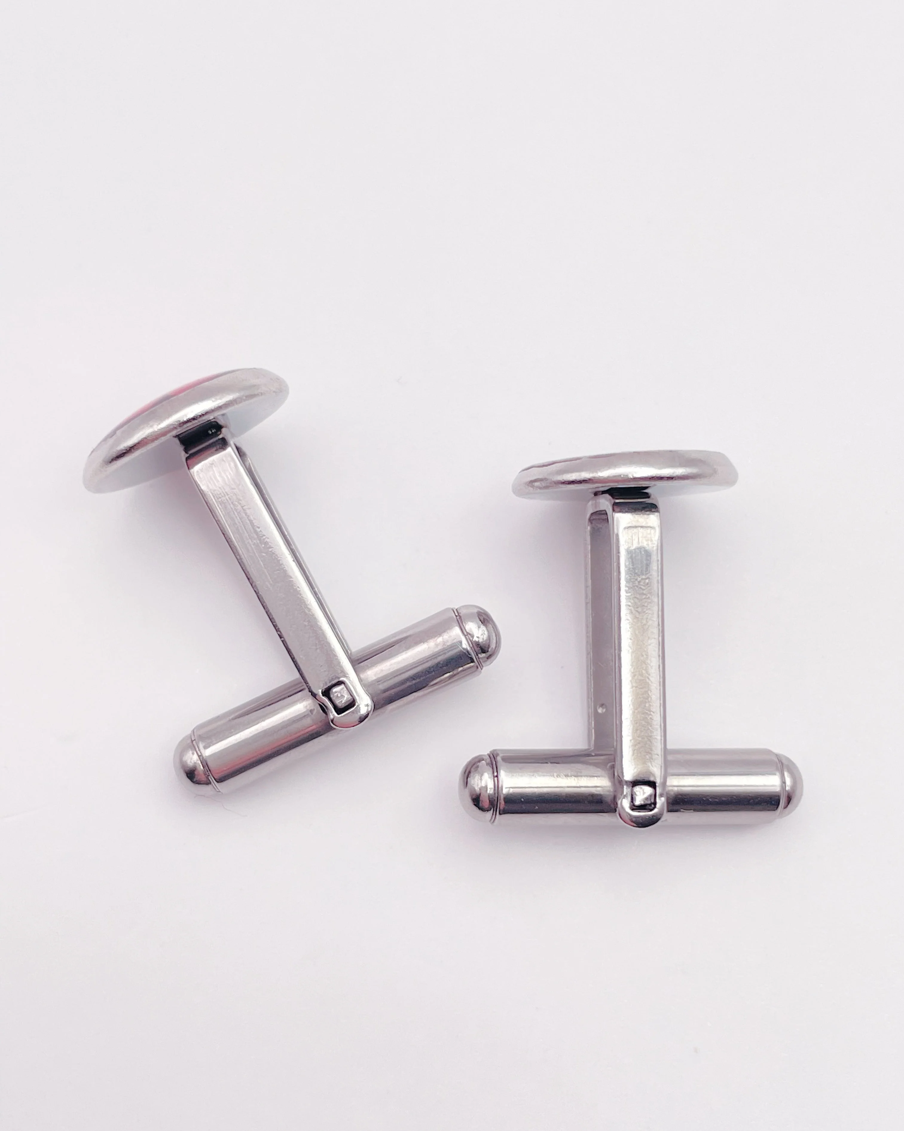 Cufflinks with forget-me-not flowers in 10mm - Image 4