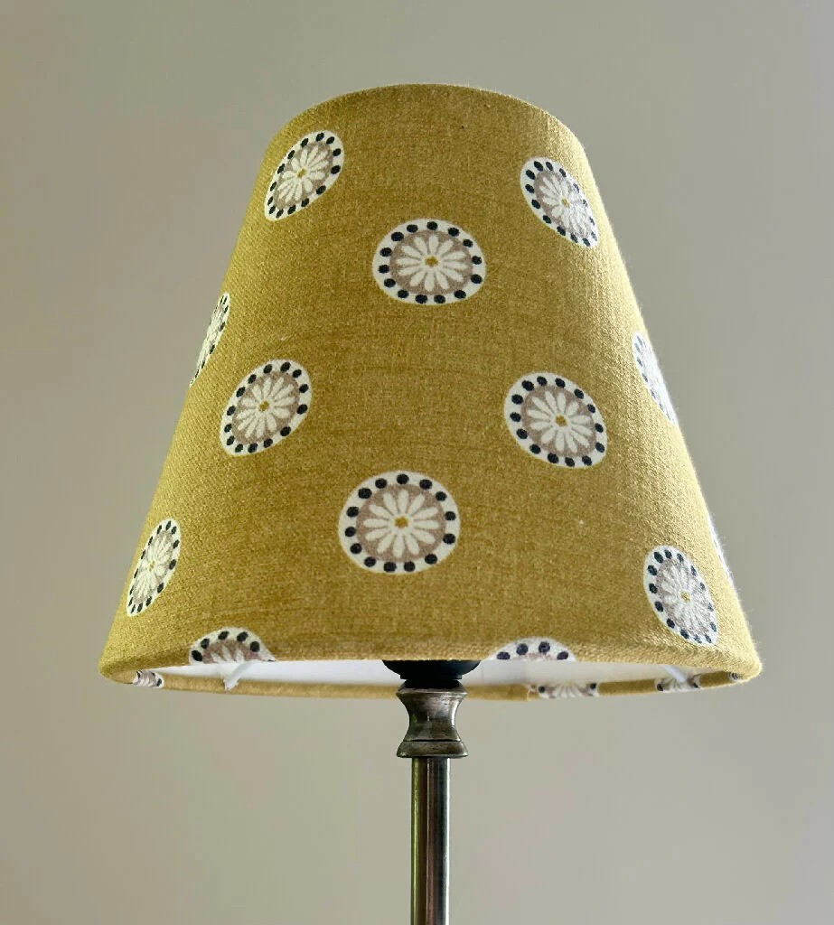 Daisy Spot Lampshade in Ochre - Image 2