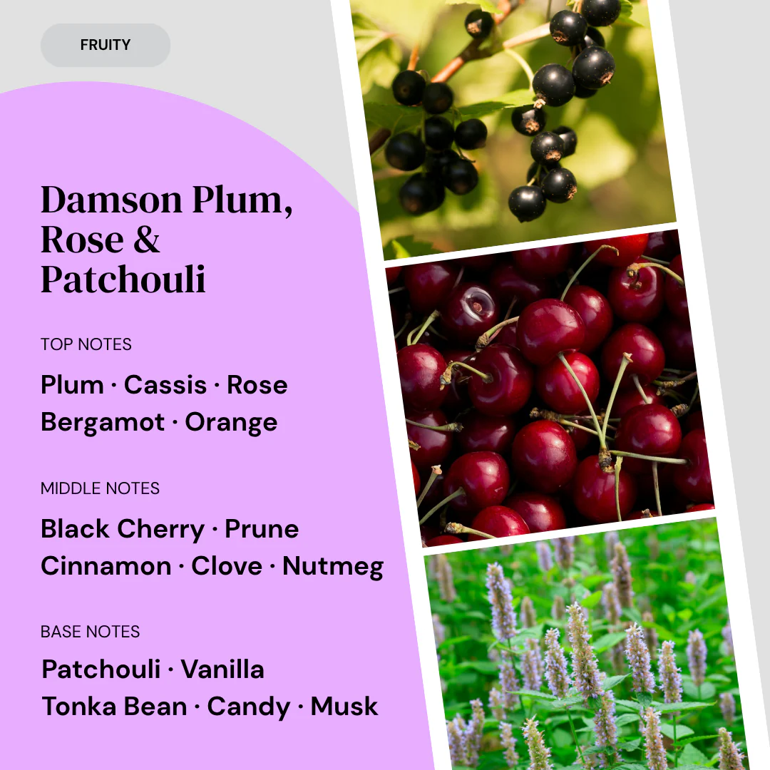 Damson Plum, Rose & Patchouli Room Mist - Image 2