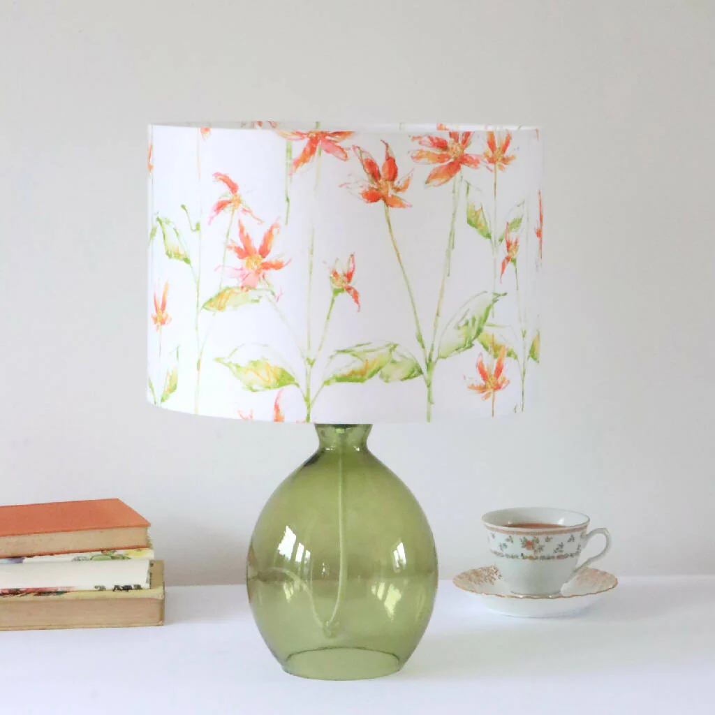 Dancing Autumn Daisies Designer Lampshade