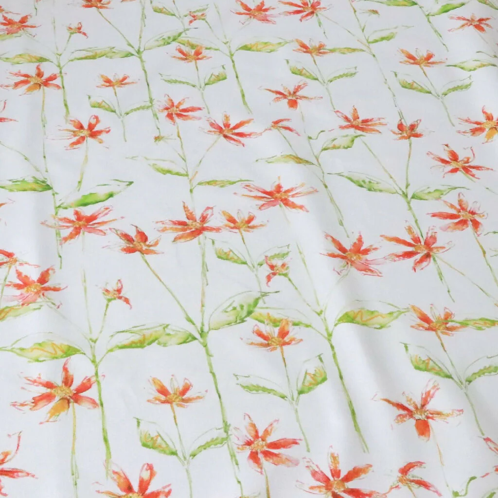 Dancing Autumn Daisies Soft Furnishing Fabric - Image 3