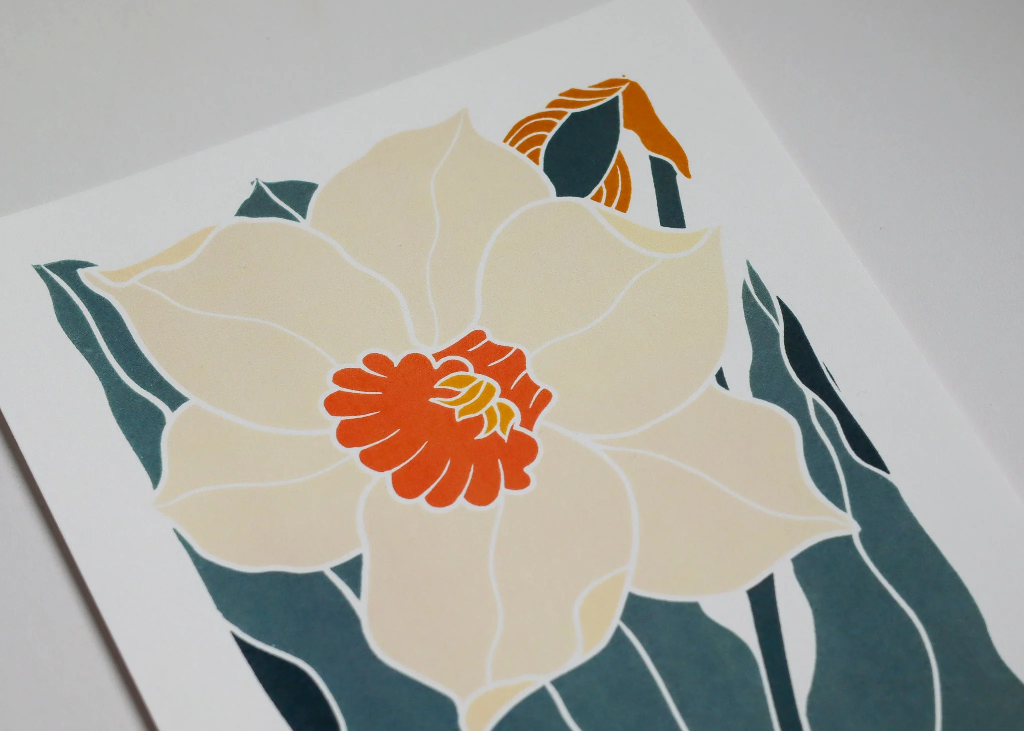 Dancing Bright Daffodil | Art Print on Cotton Paper - Image 3