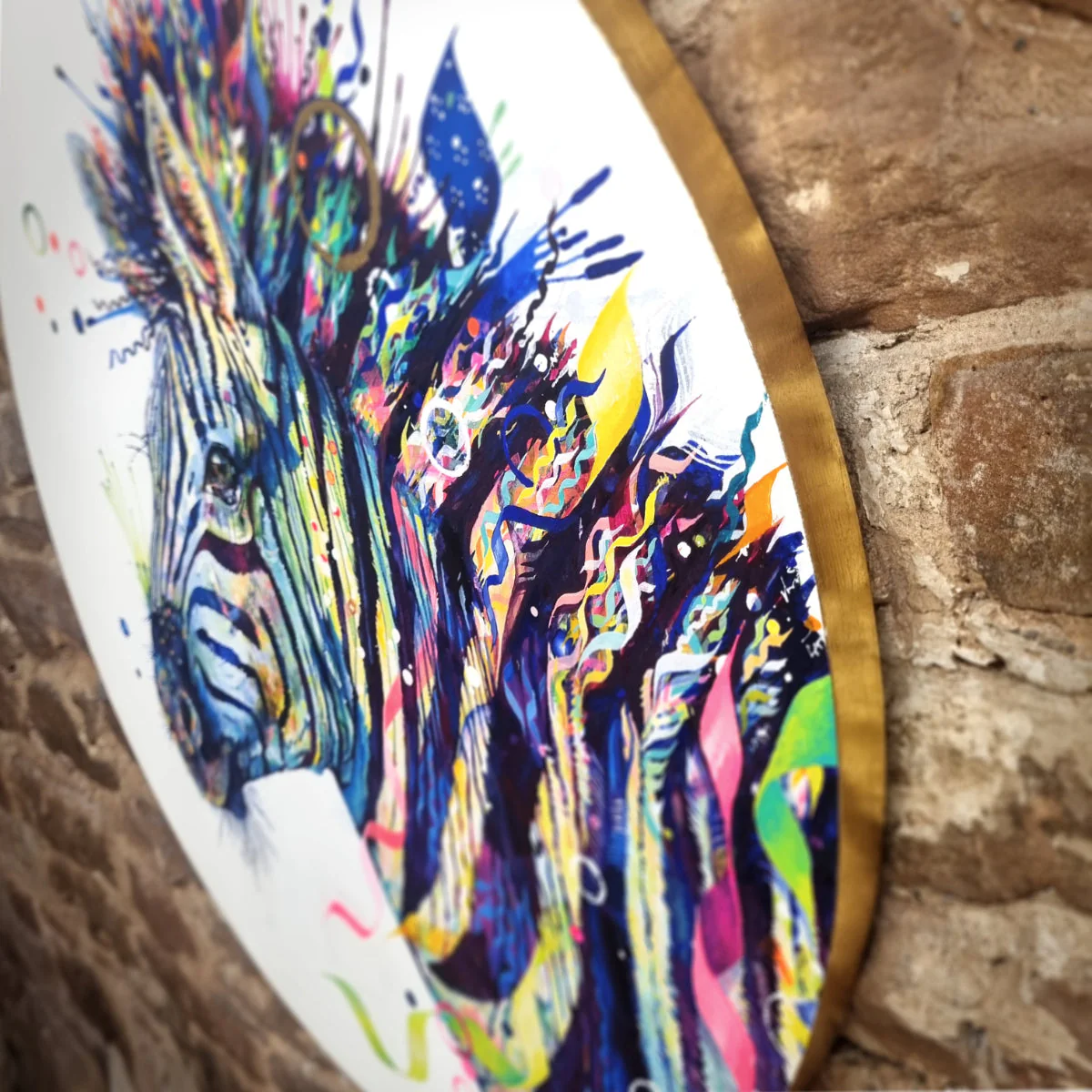Debra the Zebra Original painting - Image 2