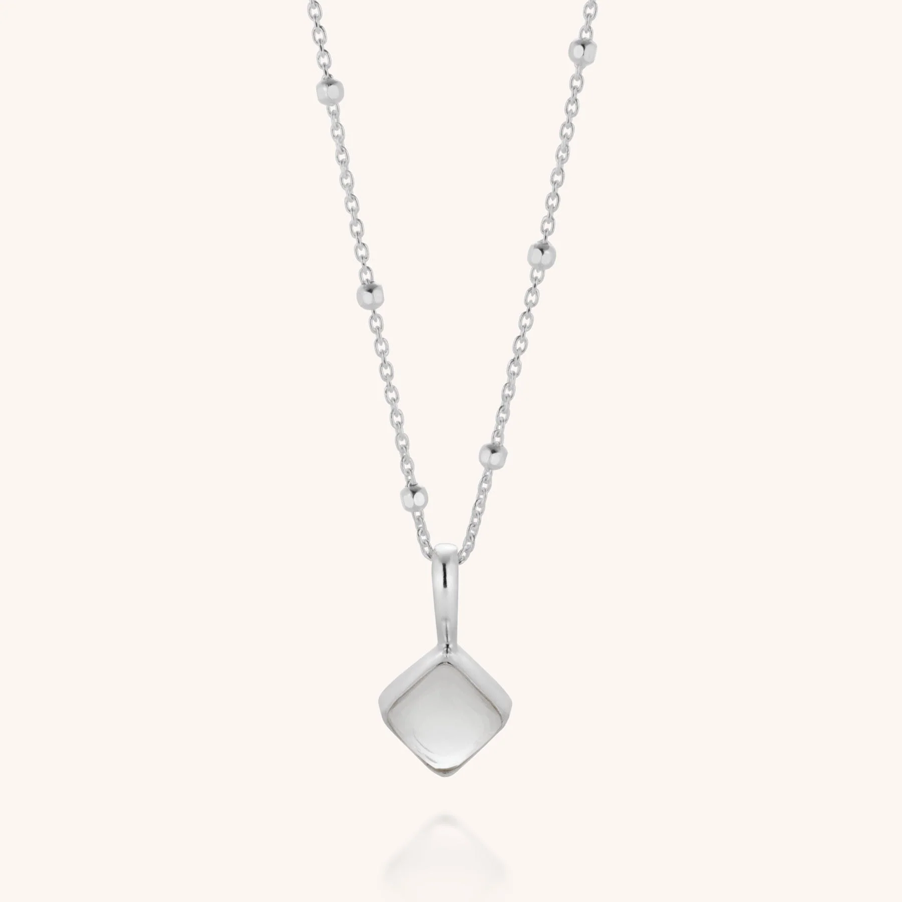 Diamond April Birthstone Necklace - Image 2