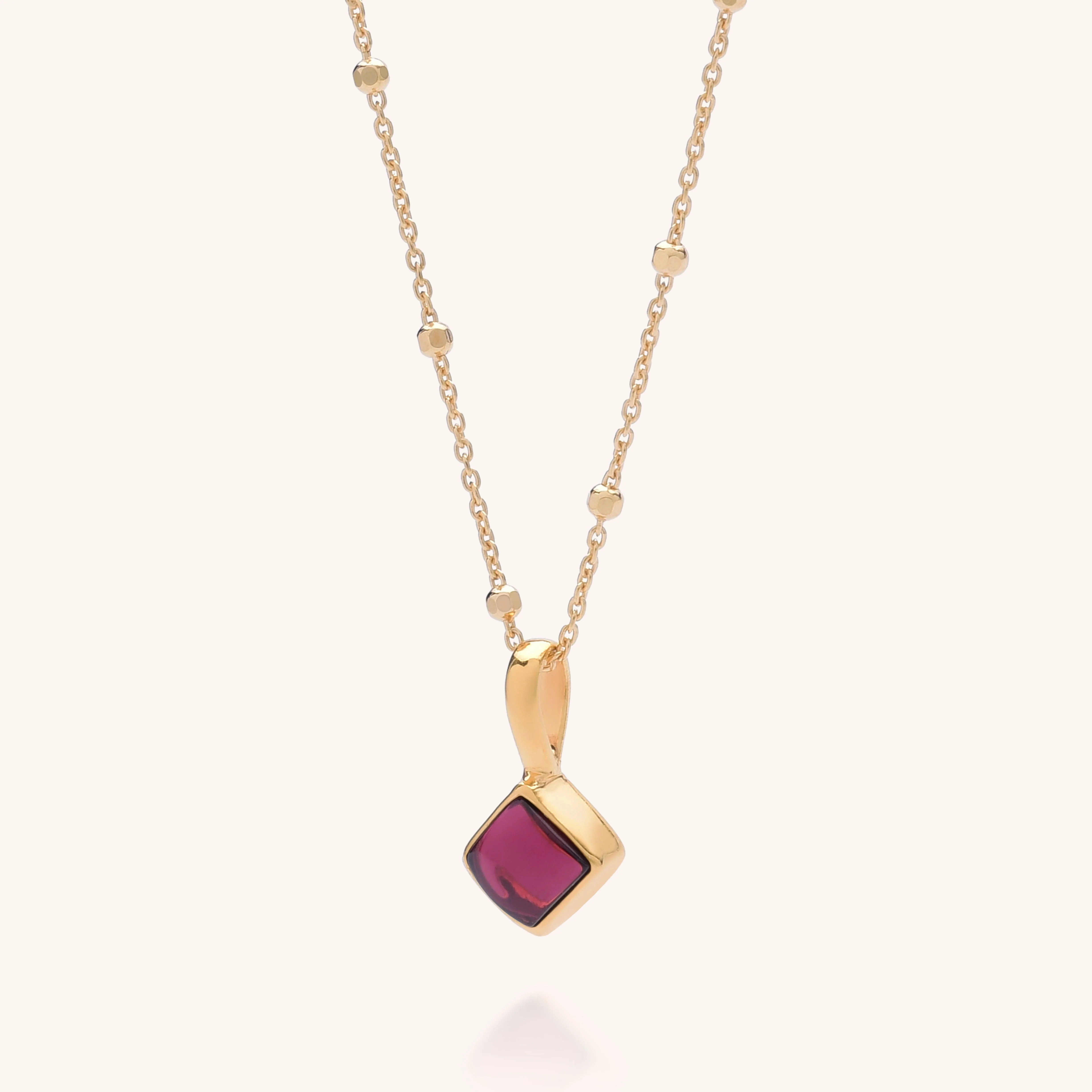 Diamond Birthstone Necklace January - Image 4