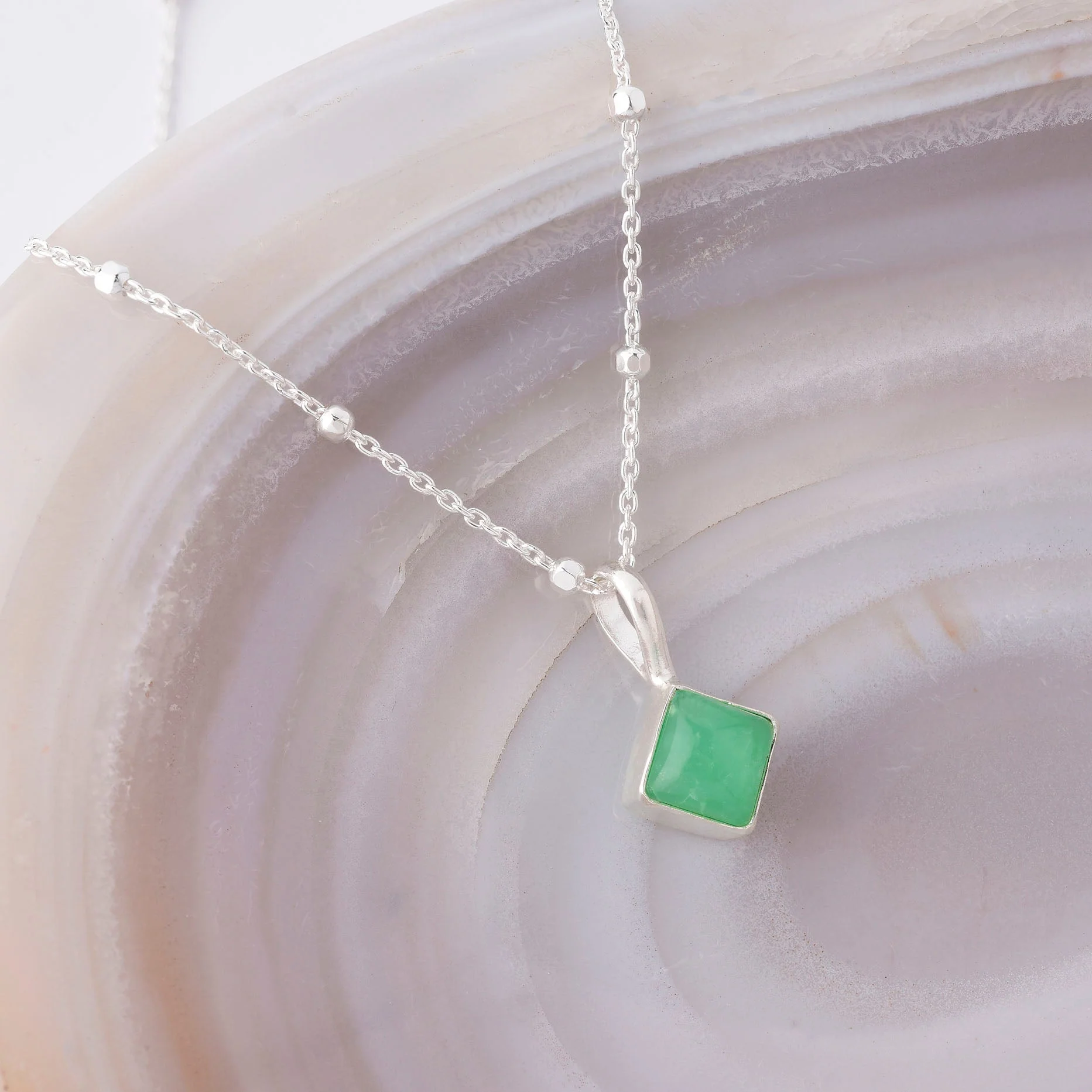 Diamond Birthstone Necklace May - Image 2