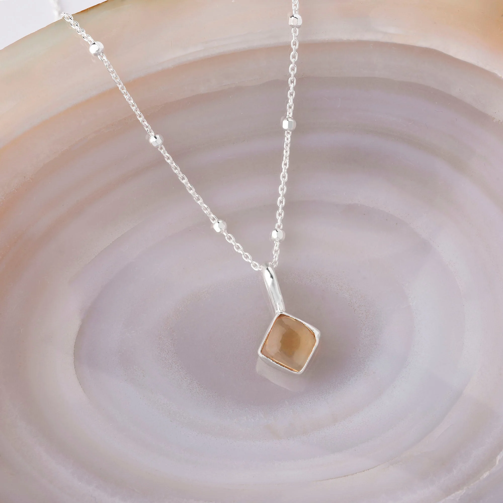 Diamond Birthstone Necklace November - Image 2