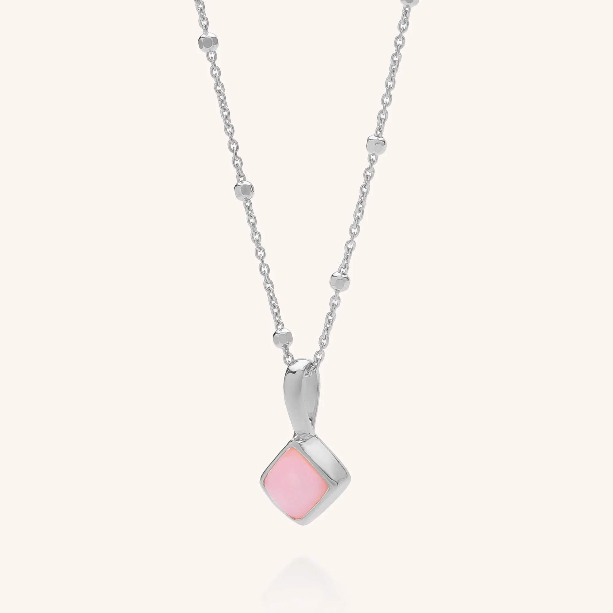 Diamond Birthstone Necklace October
